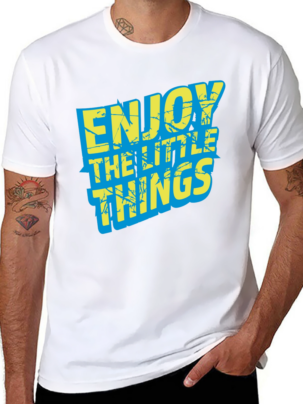 Enjoy the Little Things Graphic Tee - Black
