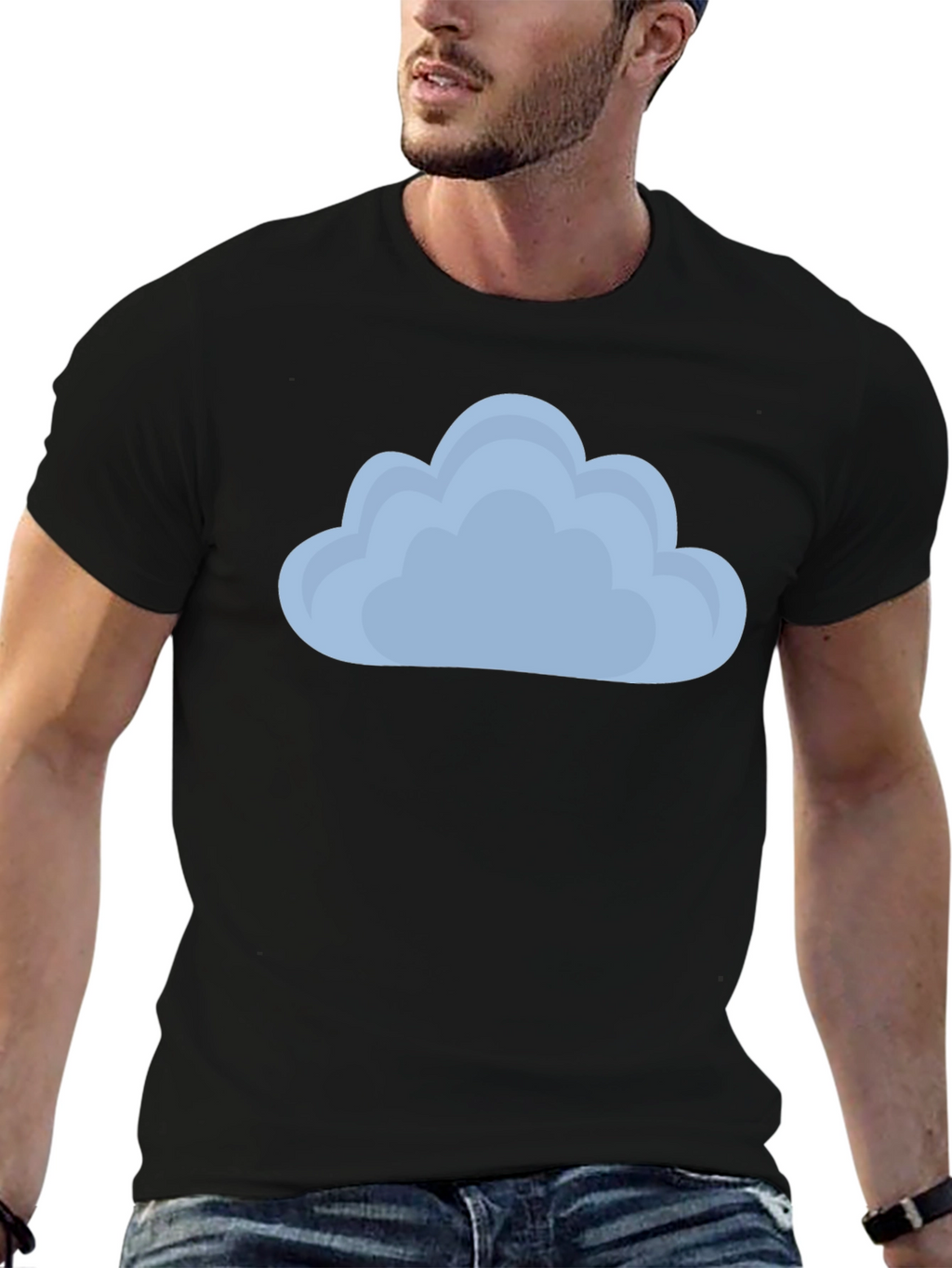 Cloud Graphic Tee - Soft Cotton Blend