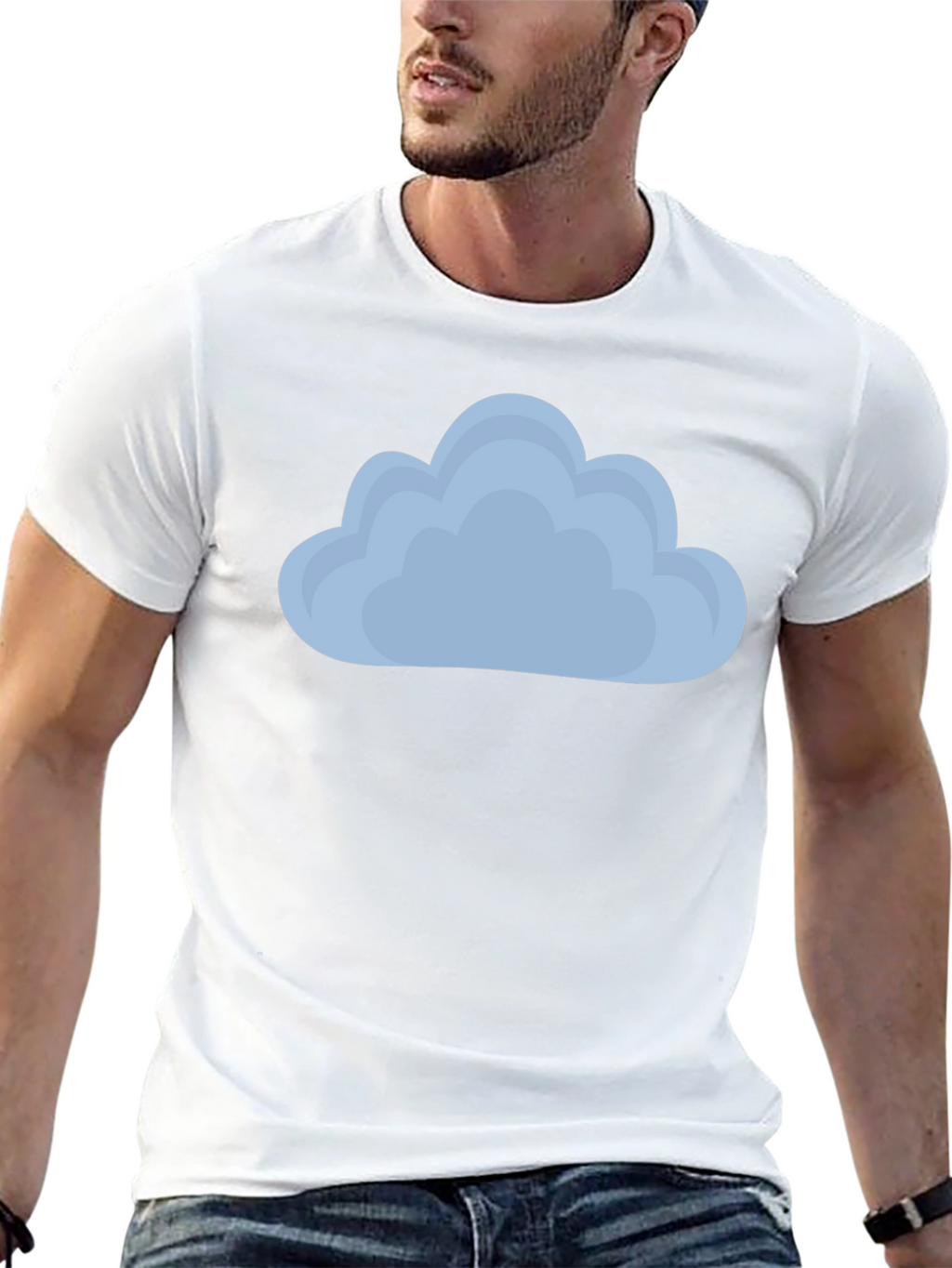 Cloud Graphic Tee - Soft Cotton Blend
