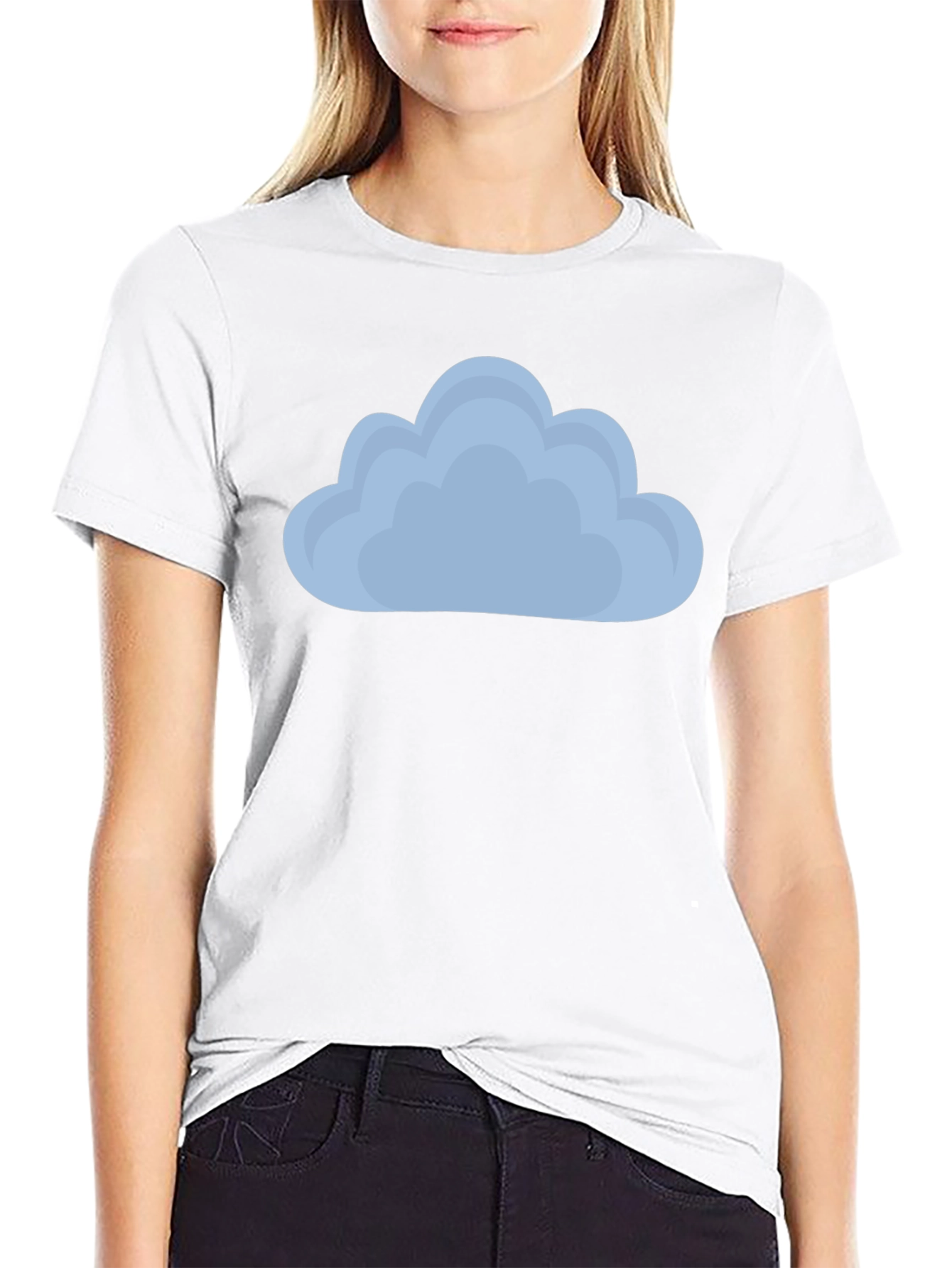 Cloud Graphic Tee - Soft Cotton Blend