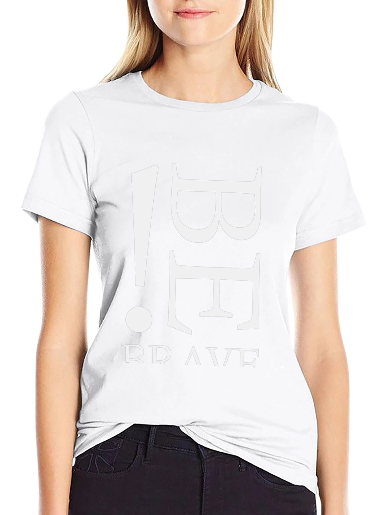 Be Brave Black Graphic Tee