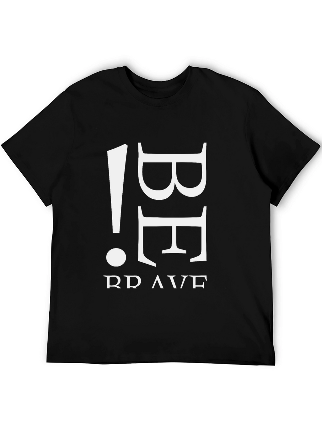 Be Brave Black Graphic Tee