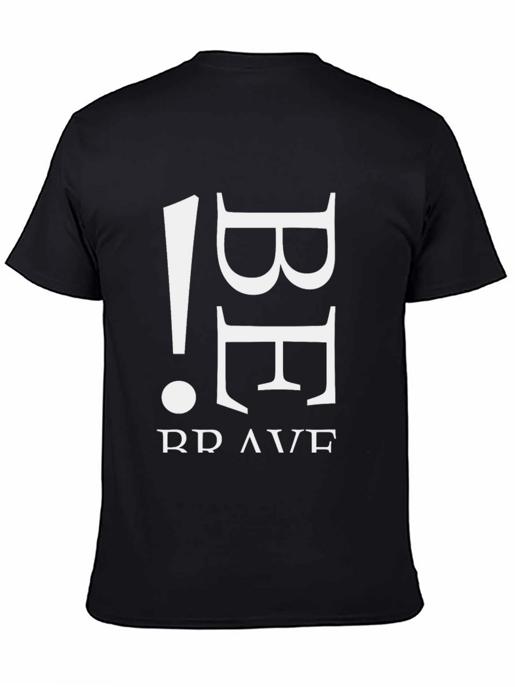 Be Brave Black Graphic Tee