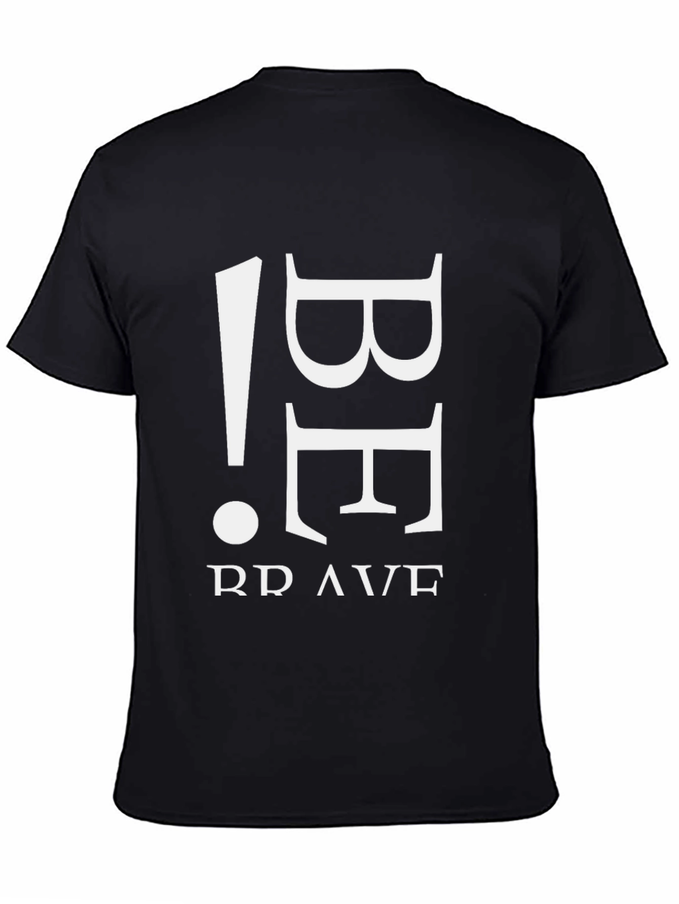 Be Brave Black Graphic Tee