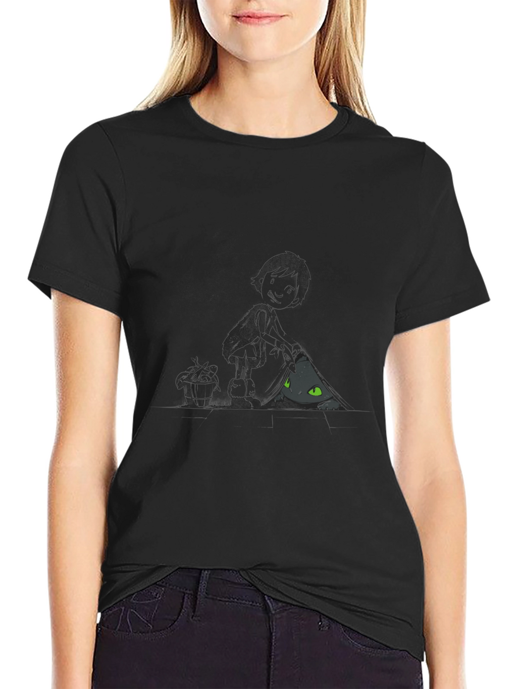 Night Fury Graphic T-Shirt - Black