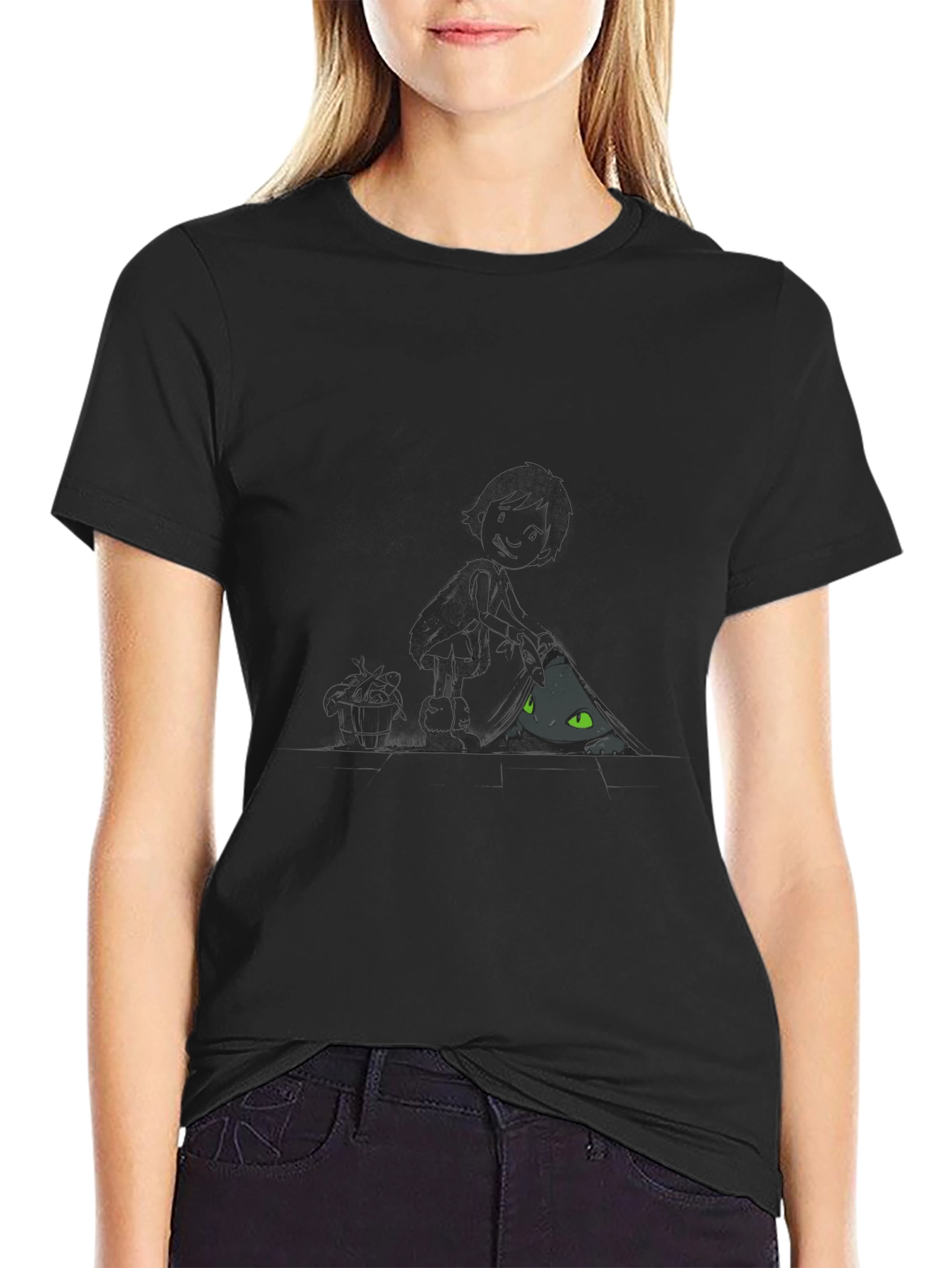 Night Fury Graphic T-Shirt - Black