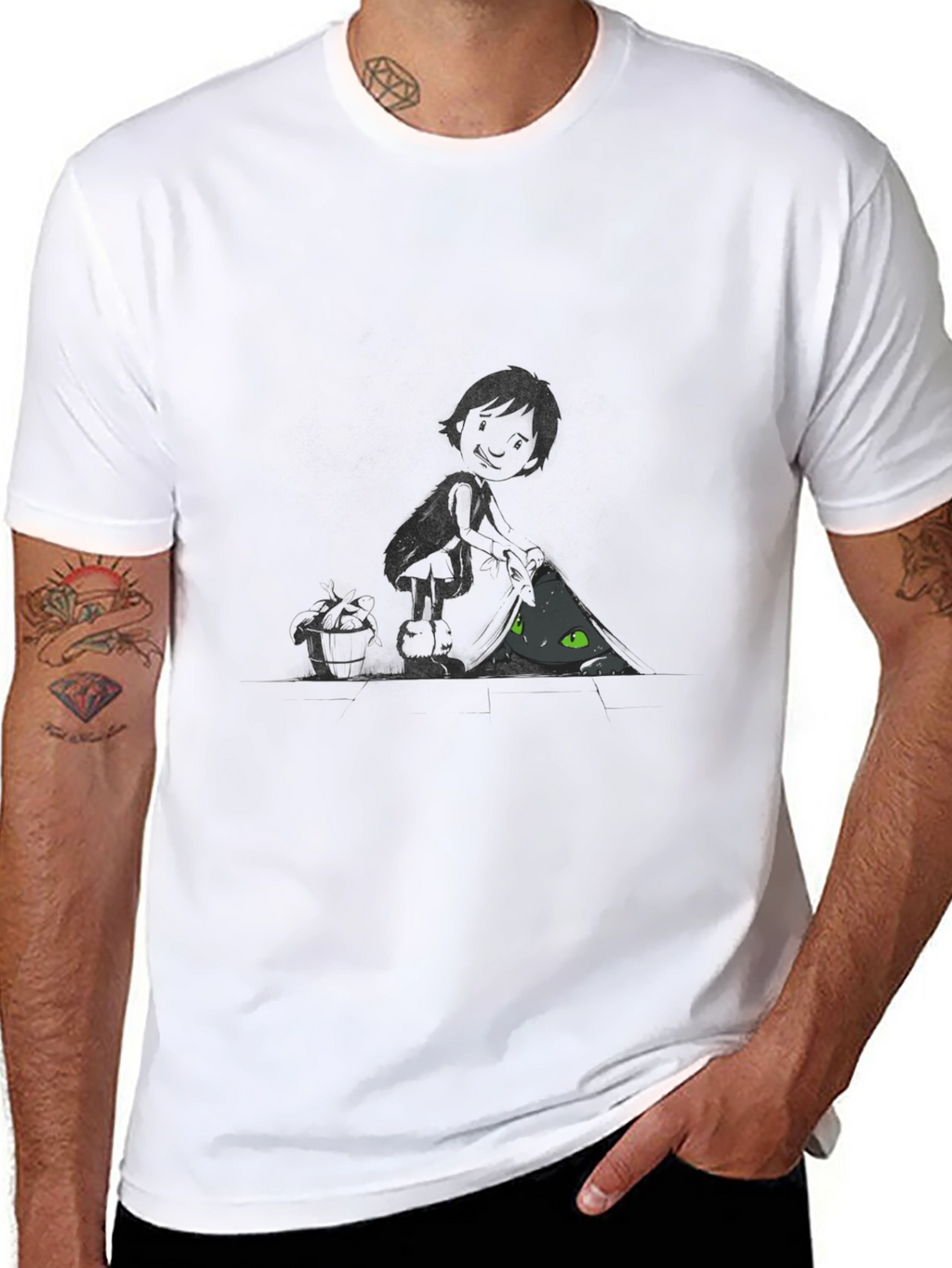 Night Fury Graphic T-Shirt - Black