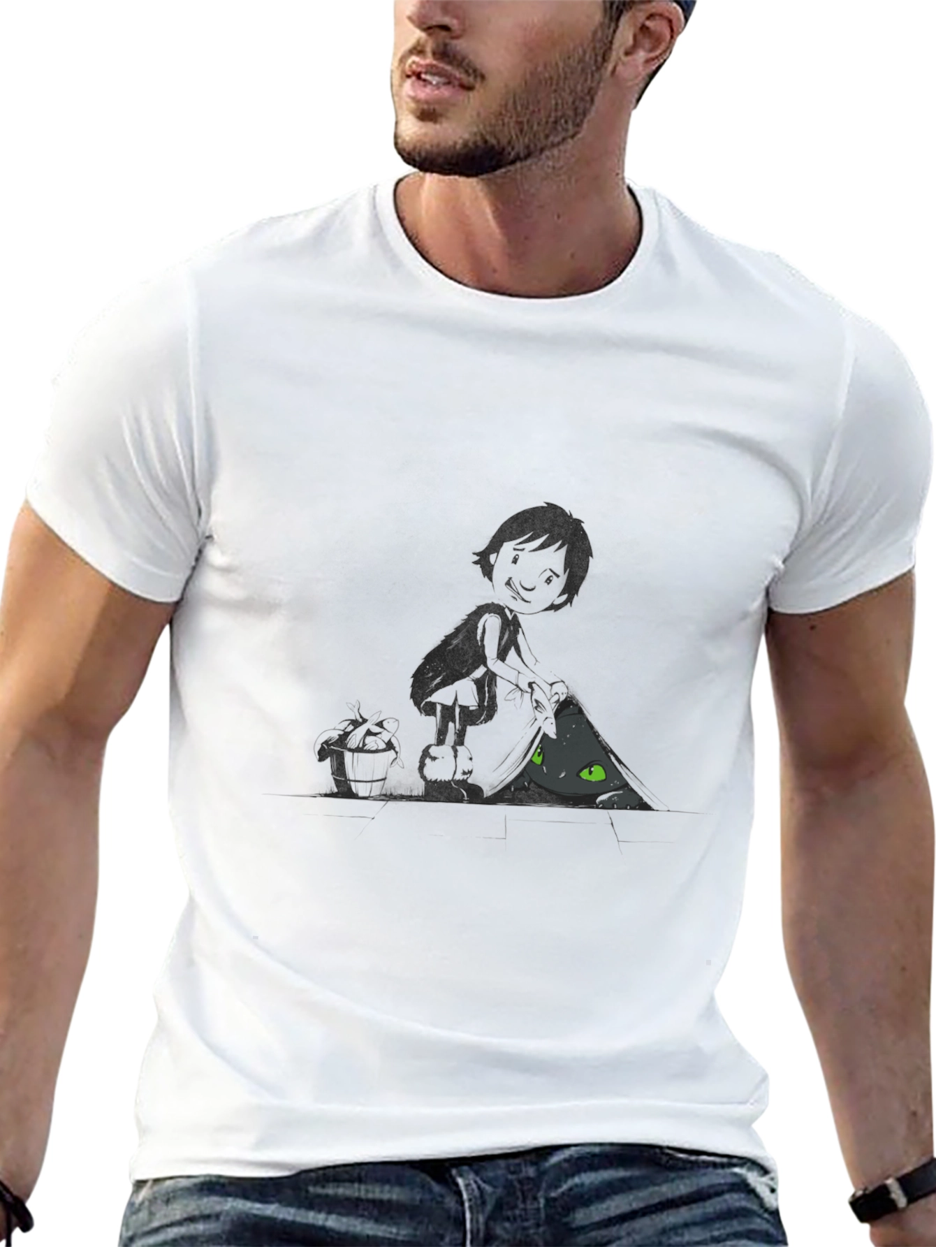 Night Fury Graphic T-Shirt - Black