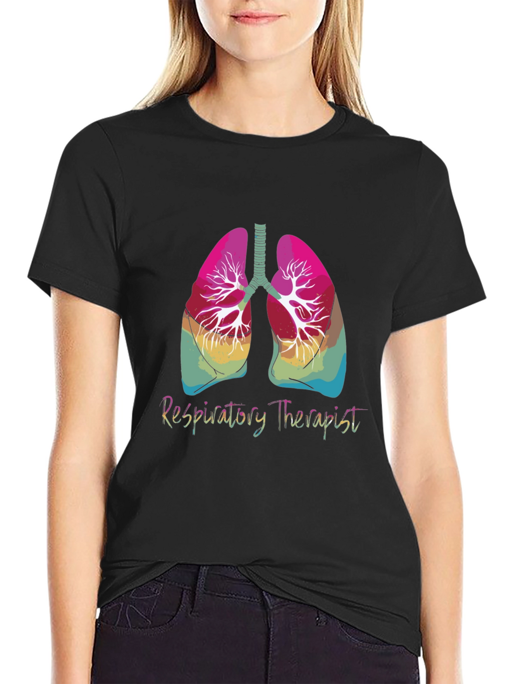 Respiratory Therapist Lungs Graphic Tee