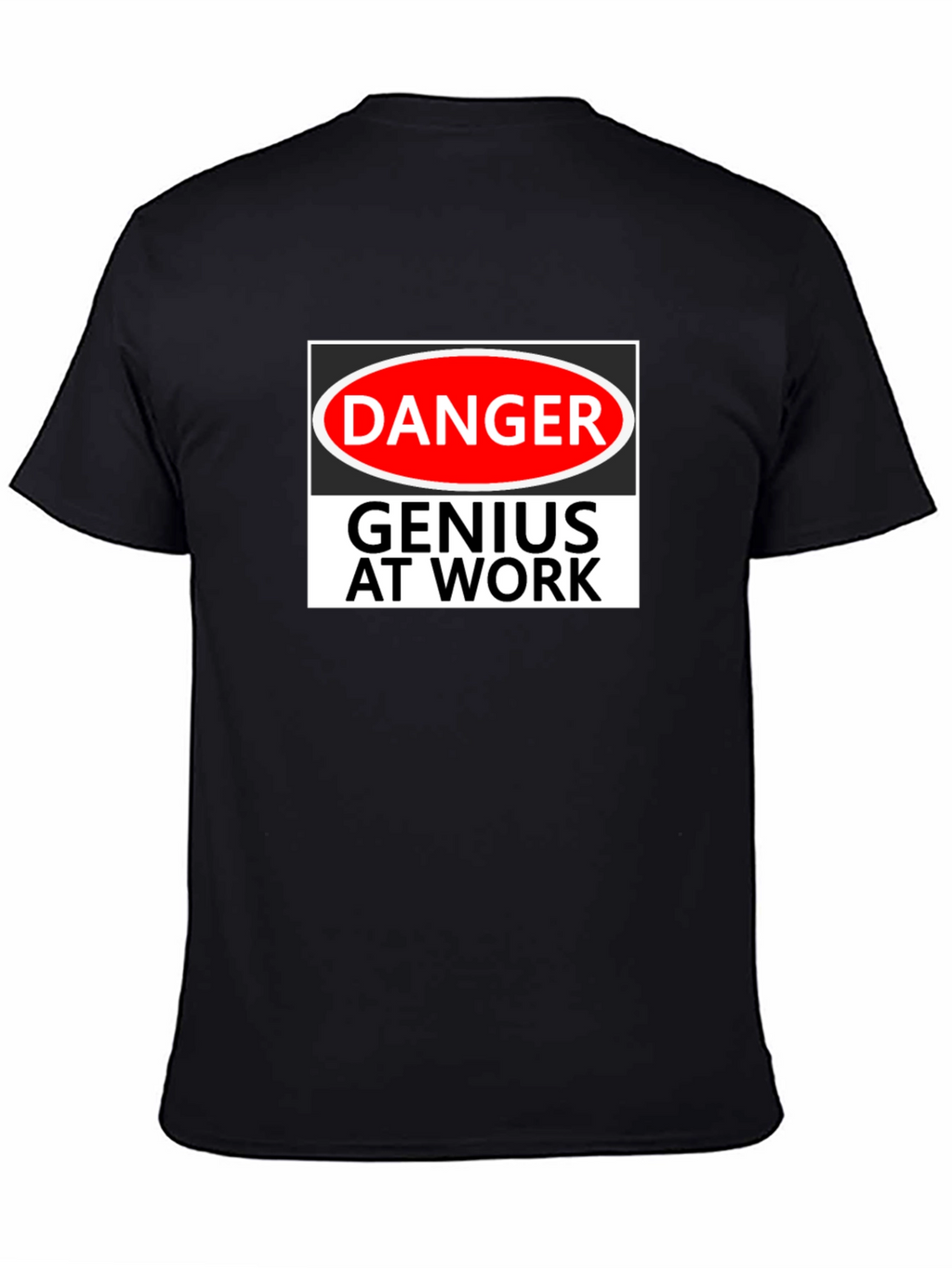 Danger Genius At Work Black T-Shirt
