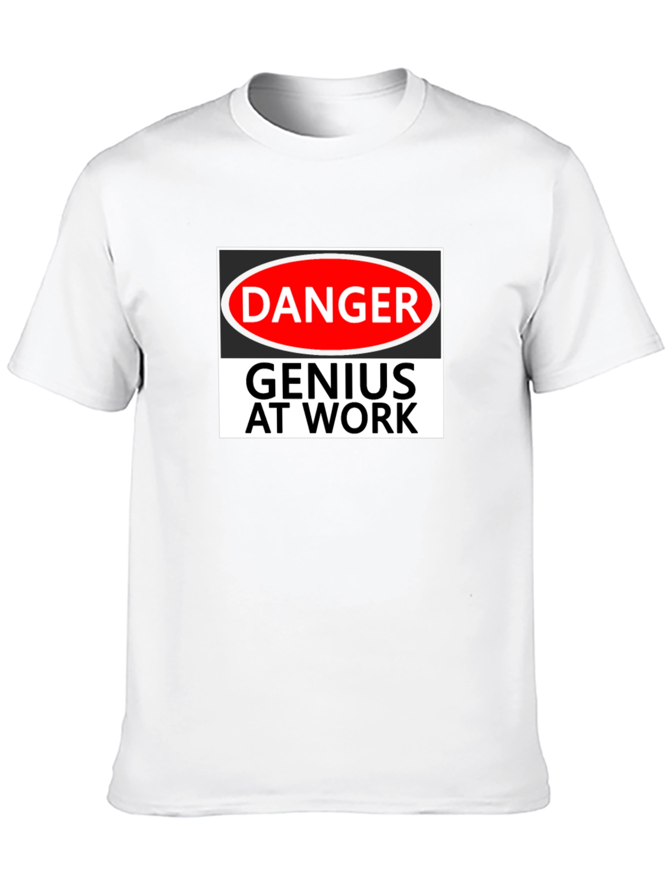 Danger Genius At Work Black T-Shirt