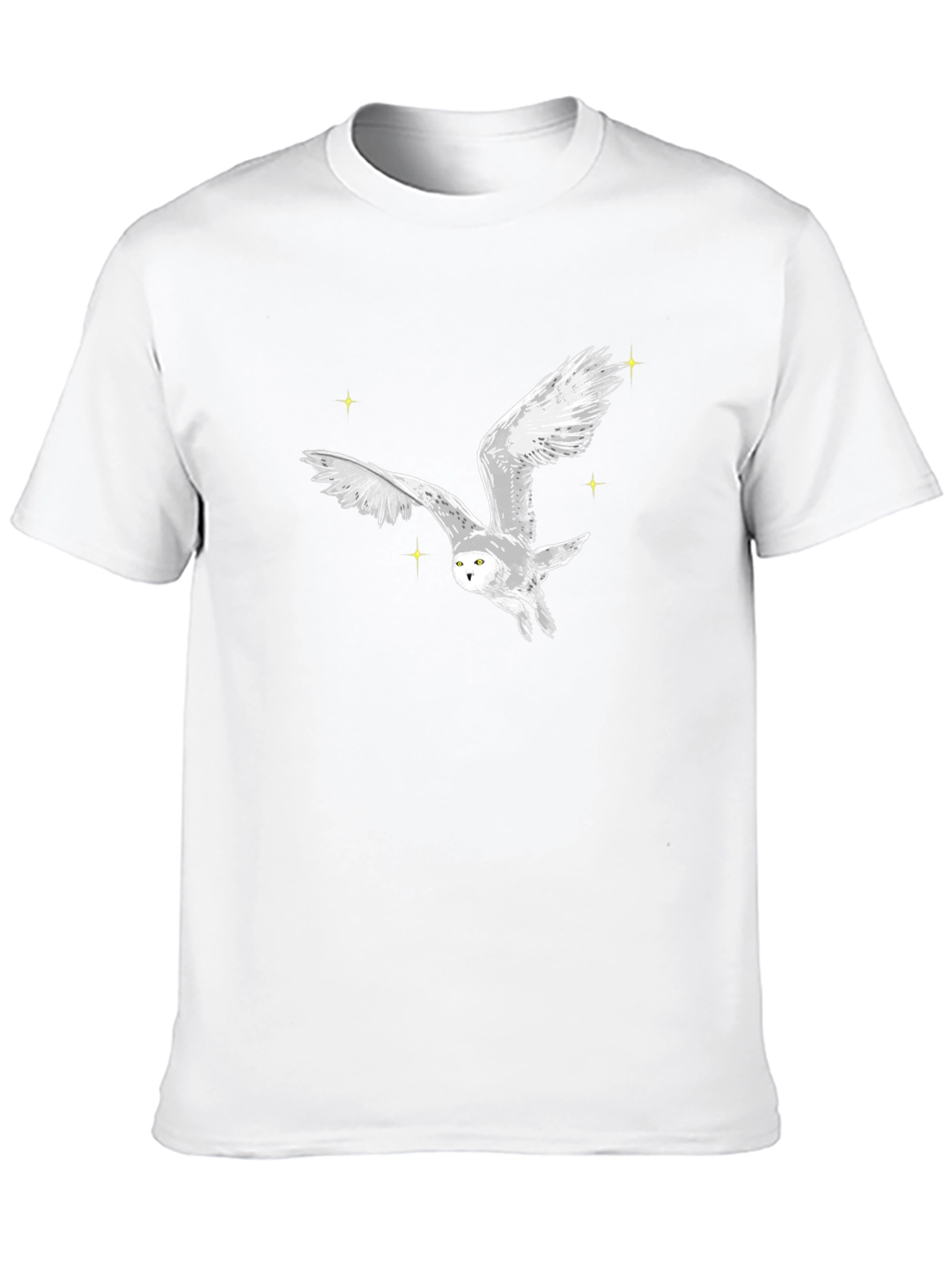 Owl Graphic Black T-Shirt - Stylish Mens Tee