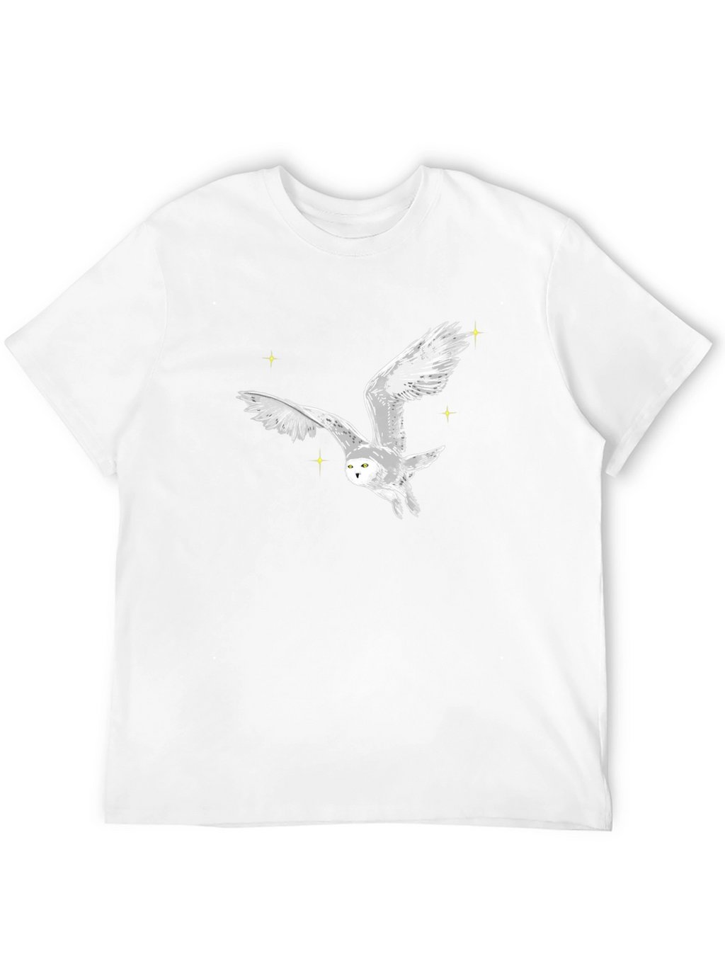 Owl Graphic Black T-Shirt - Stylish Mens Tee