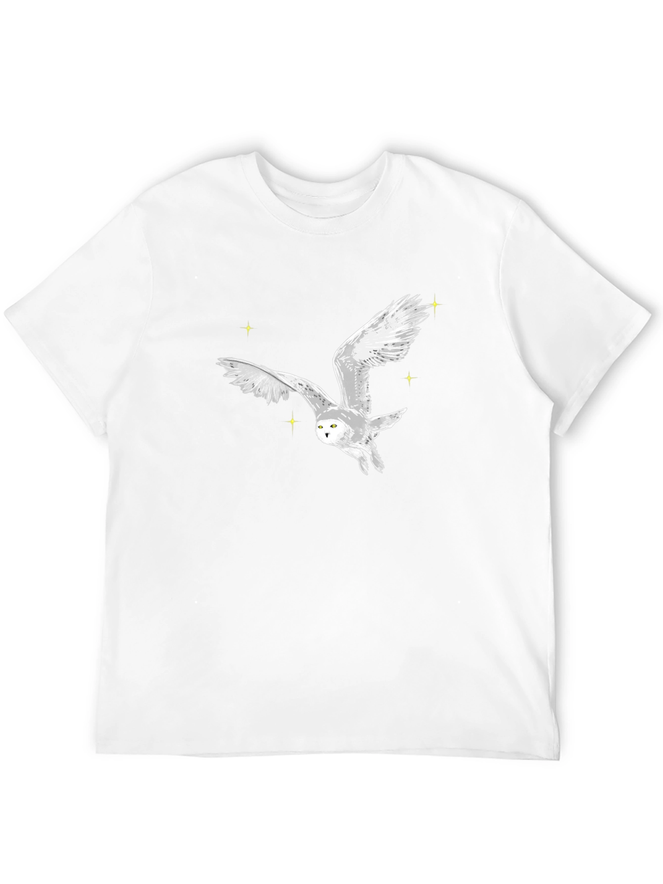 Owl Graphic Black T-Shirt - Stylish Mens Tee