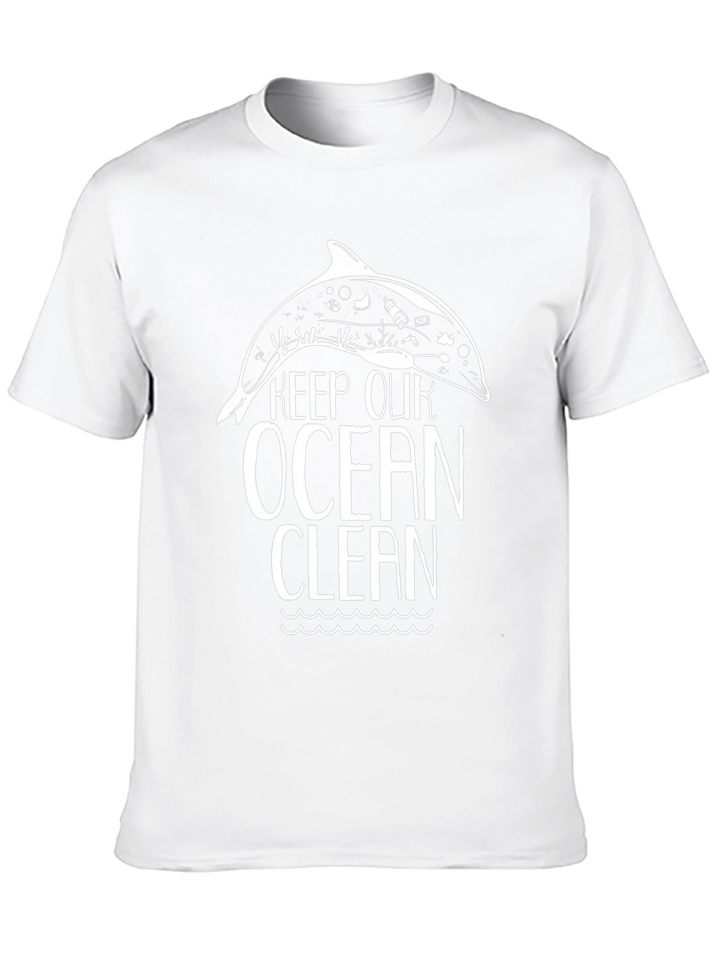Keep Our Ocean Clean Graphic Tee - Black