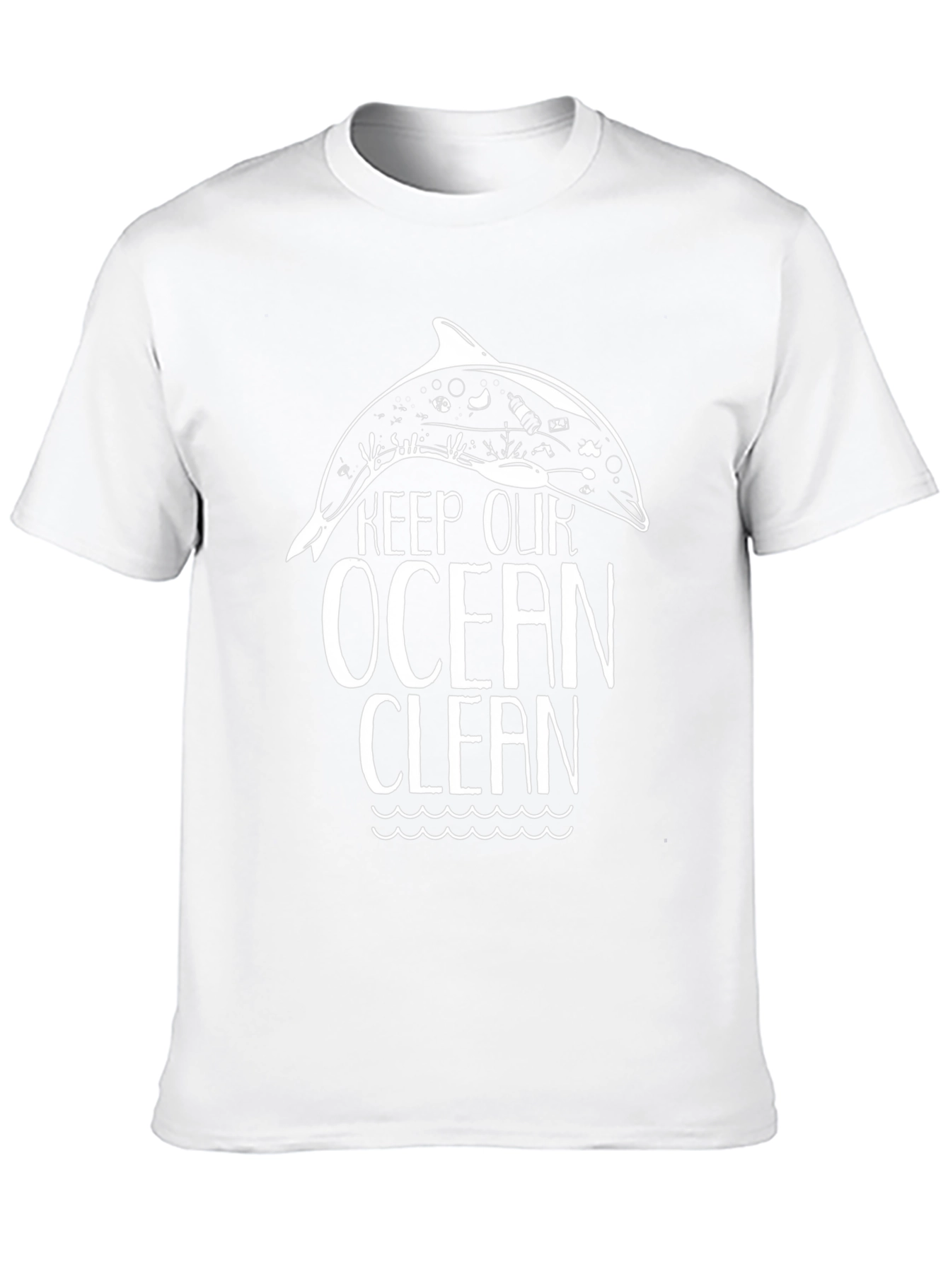 Keep Our Ocean Clean Graphic Tee - Black
