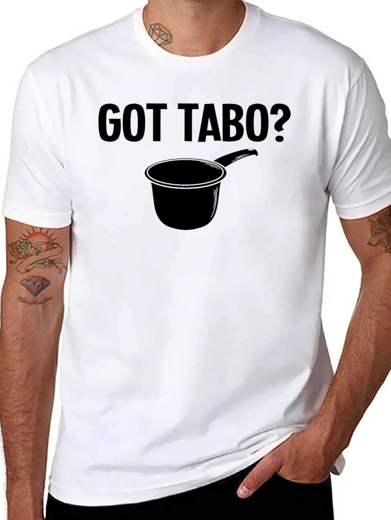 Got Tabo? Black Graphic Novelty T-Shirt
