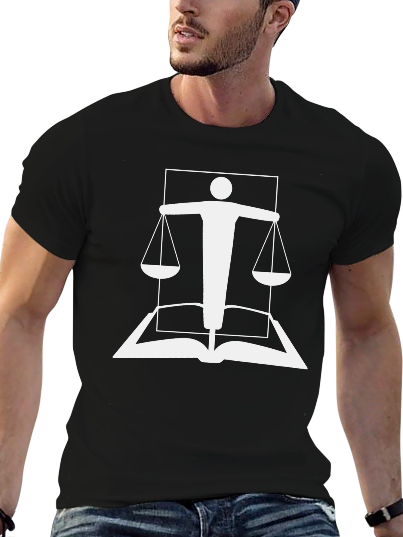 Scales of Justice Book T-Shirt
