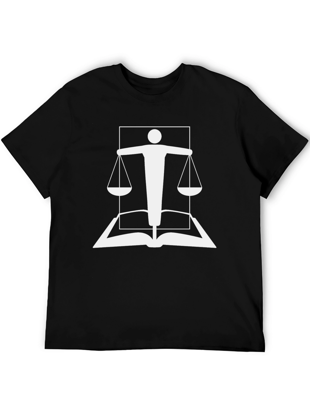 Scales of Justice Book T-Shirt