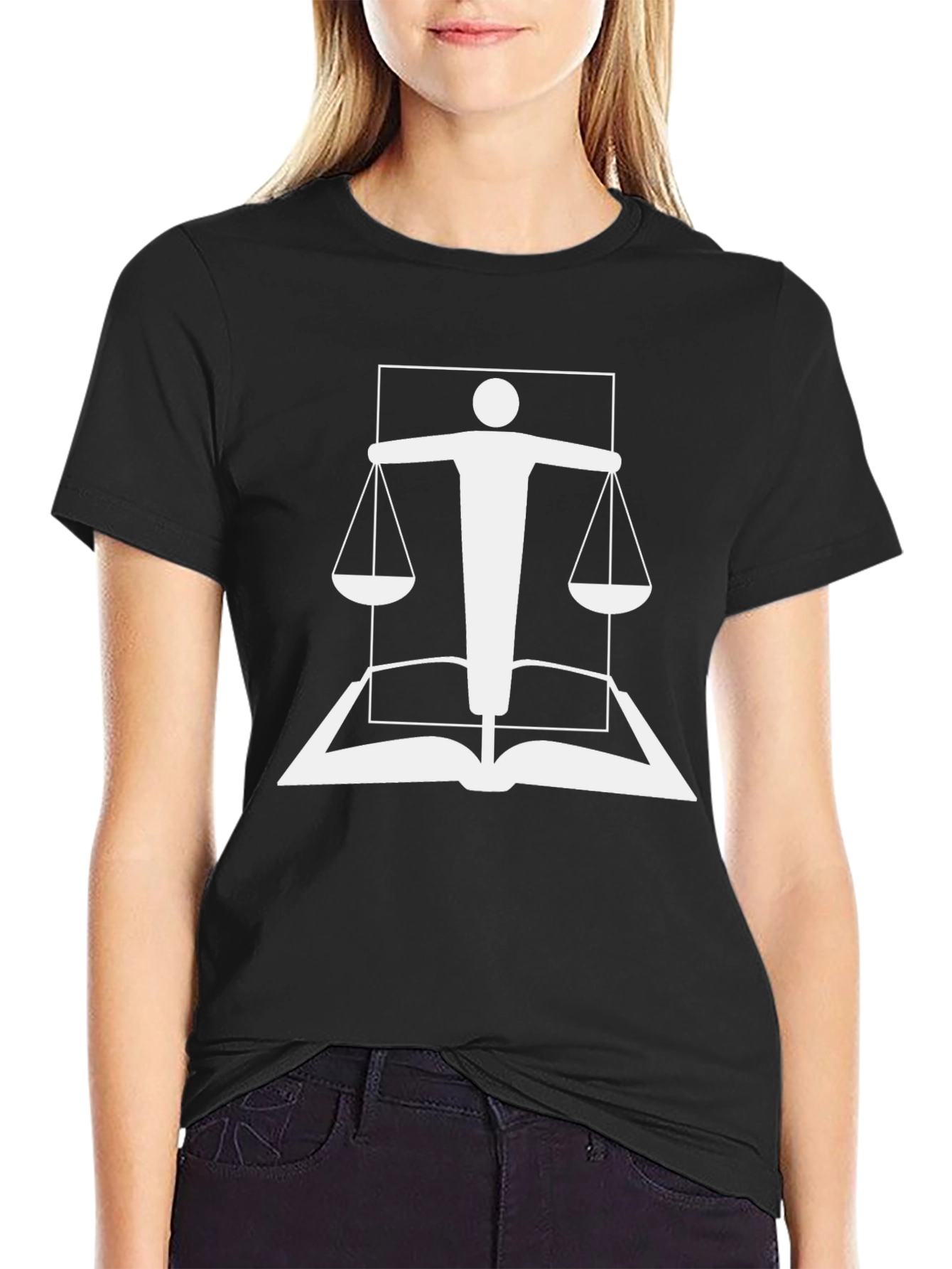 Scales of Justice Book T-Shirt