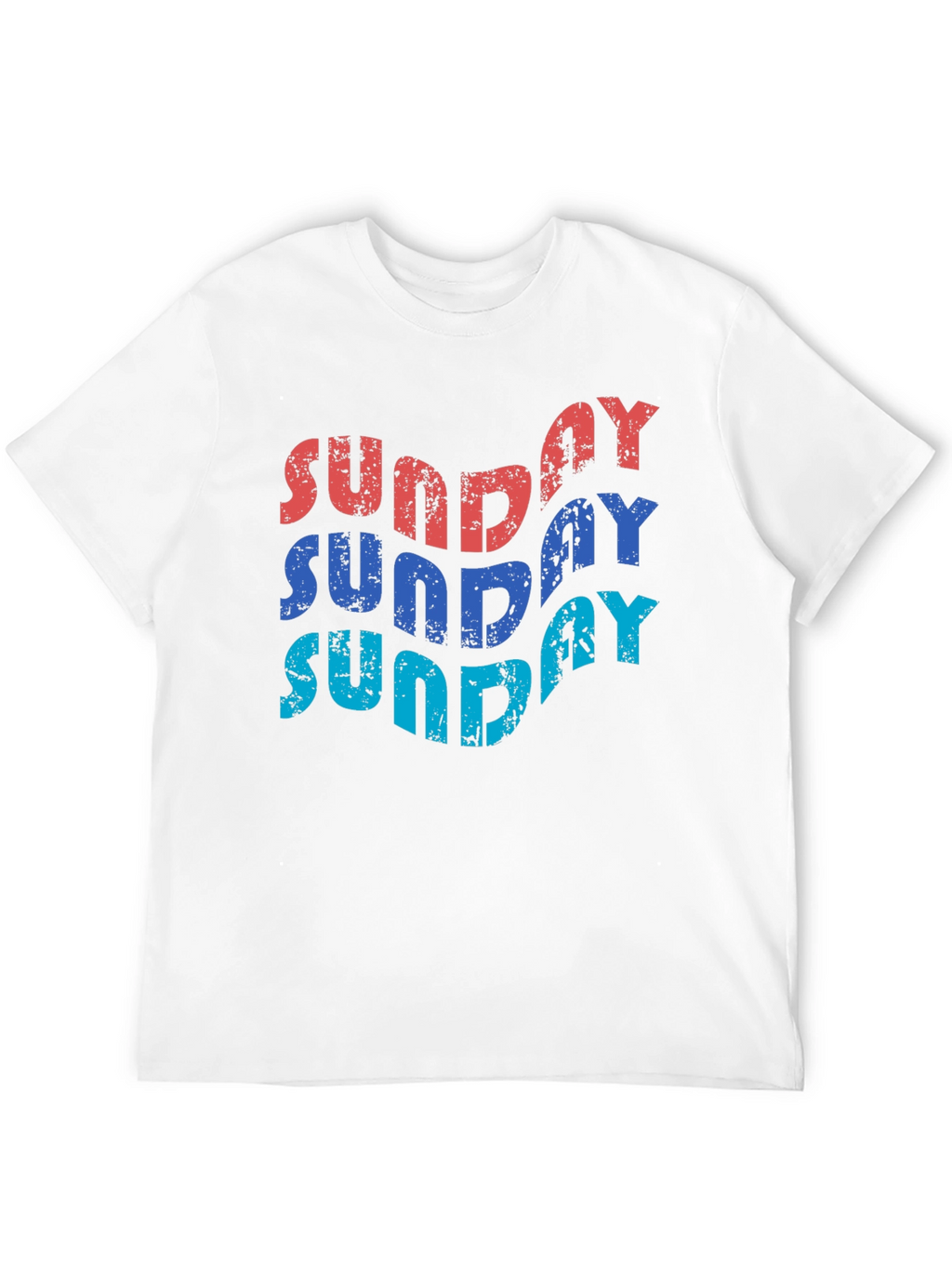 Retro Sunday Graphic T-Shirt - Black