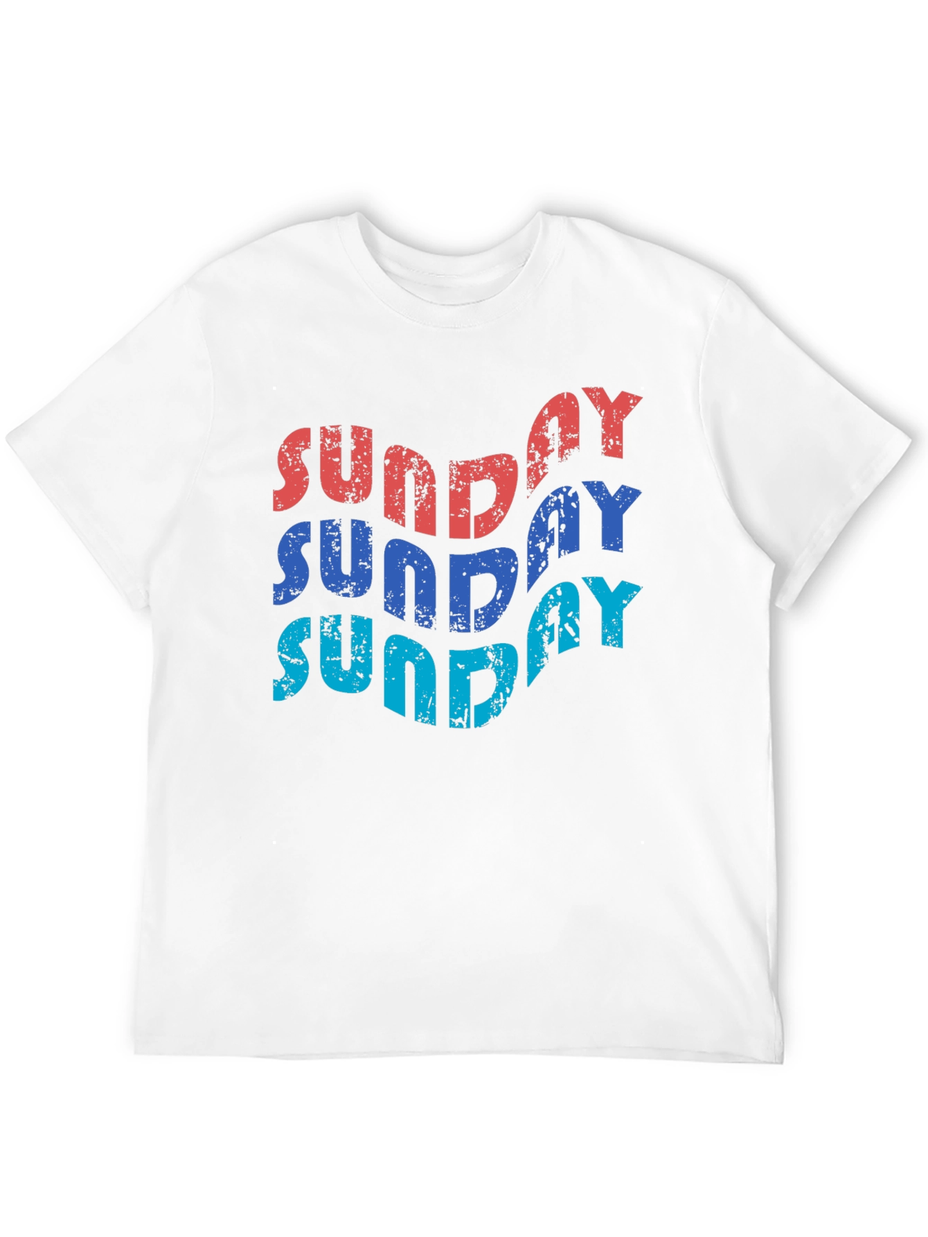 Retro Sunday Graphic T-Shirt - Black