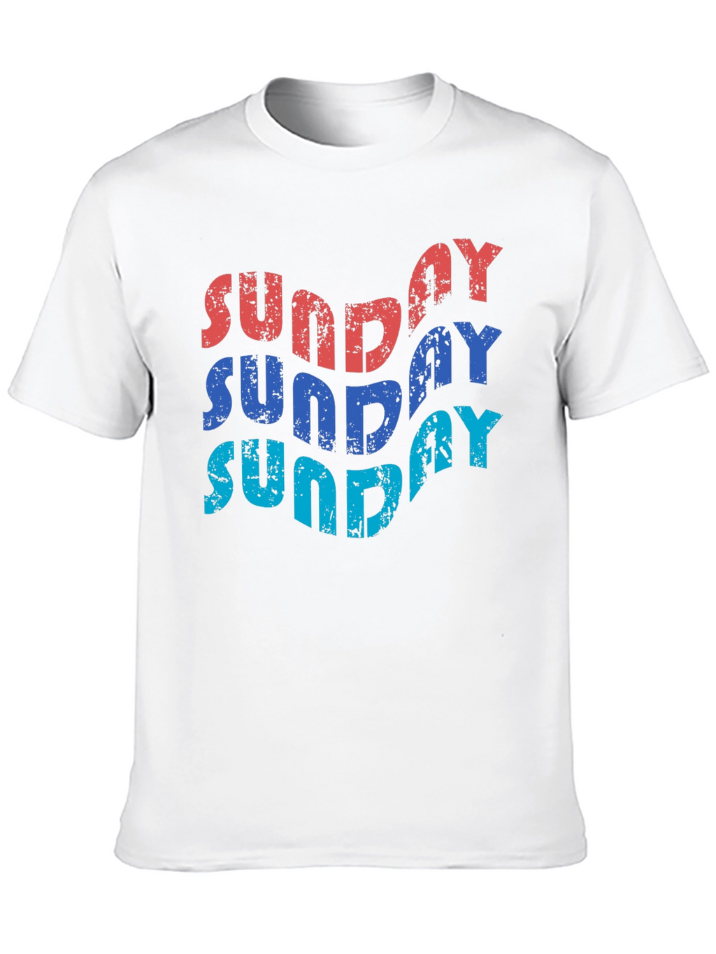 Retro Sunday Graphic T-Shirt - Black