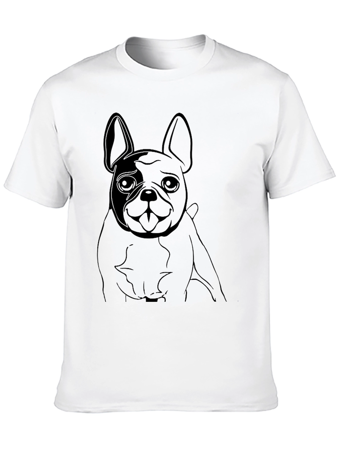 Dog Graphic Tee - Casual Black T-Shirt