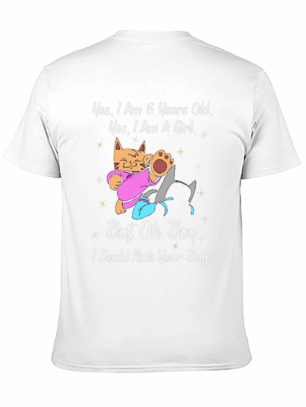 6 Year Old Girl T-Shirt - Kitten Design
