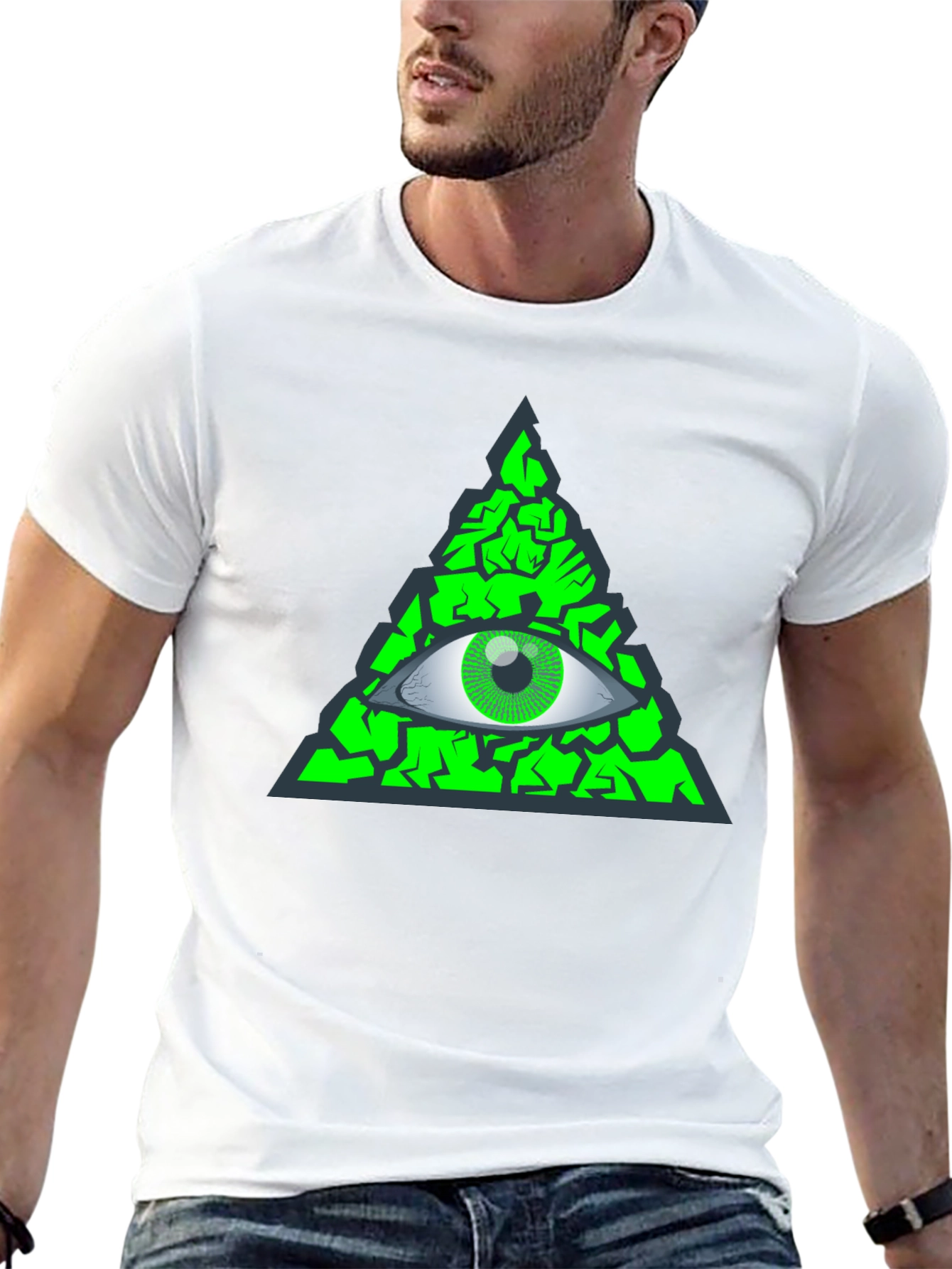 Illuminati Eye T-Shirt - Green