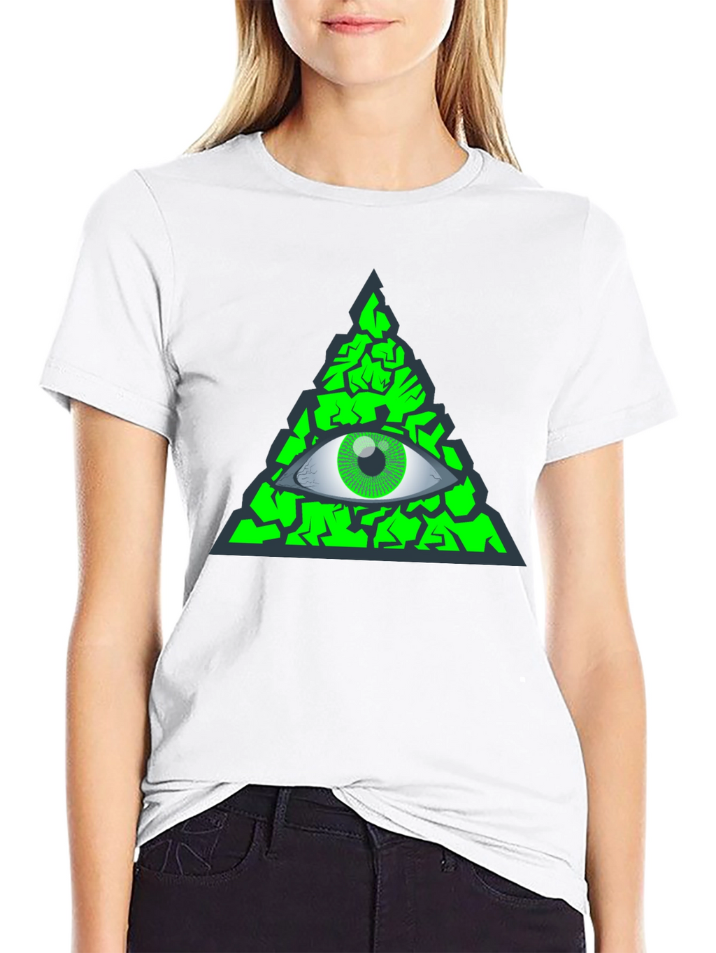 Illuminati Eye T-Shirt - Green