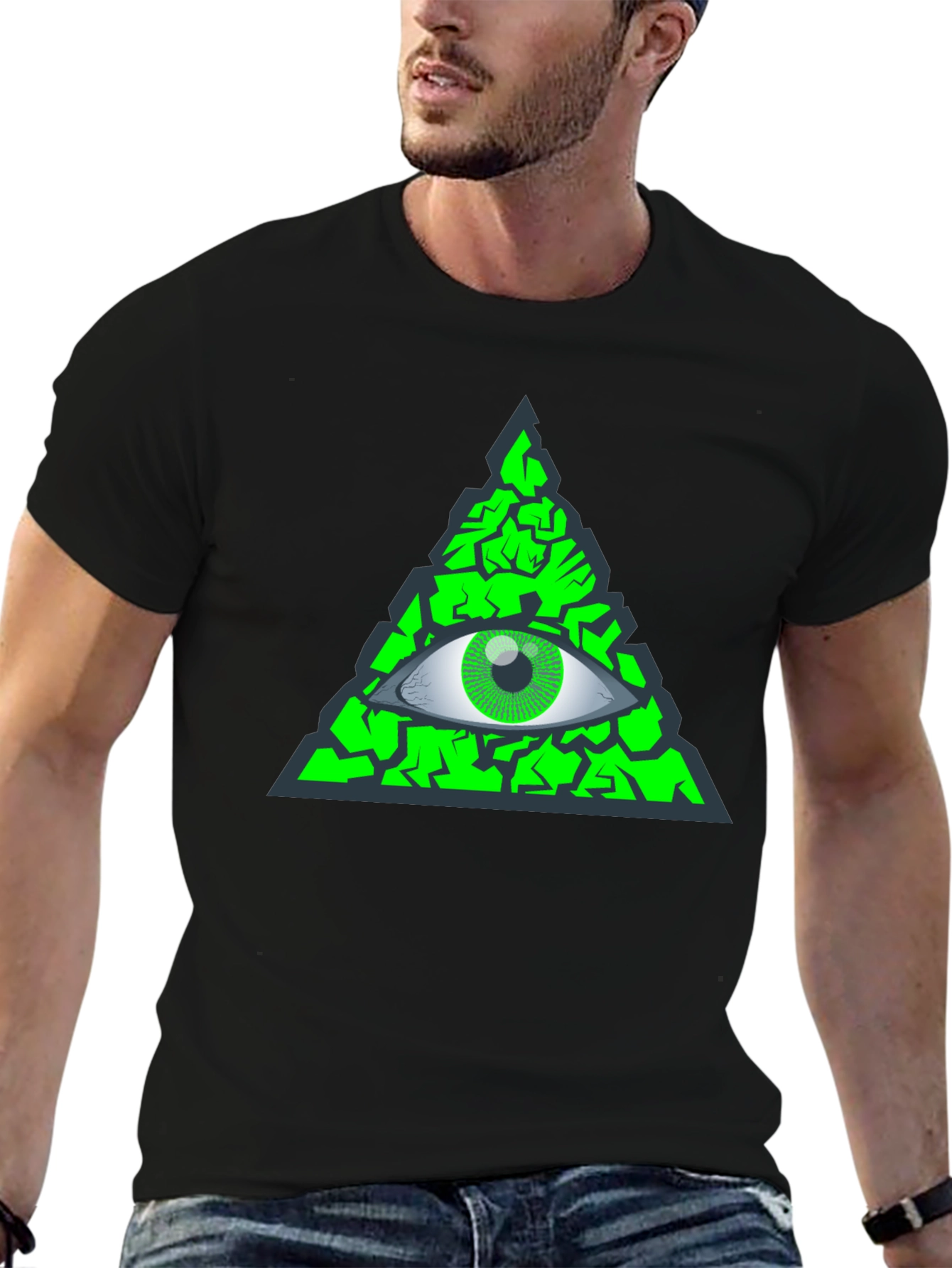 Illuminati Eye T-Shirt - Green