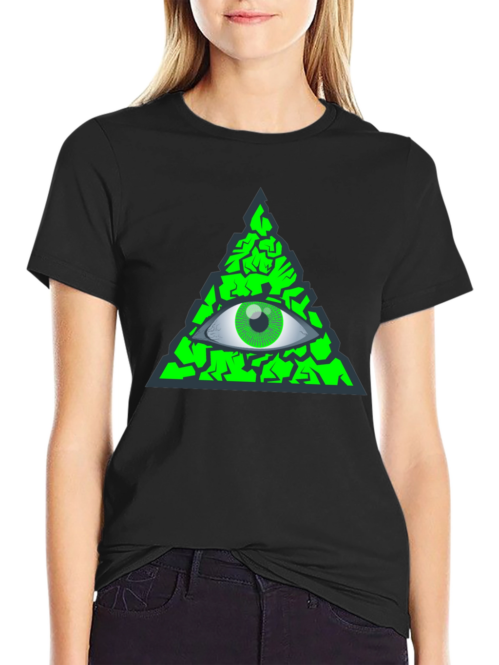 Illuminati Eye T-Shirt - Green