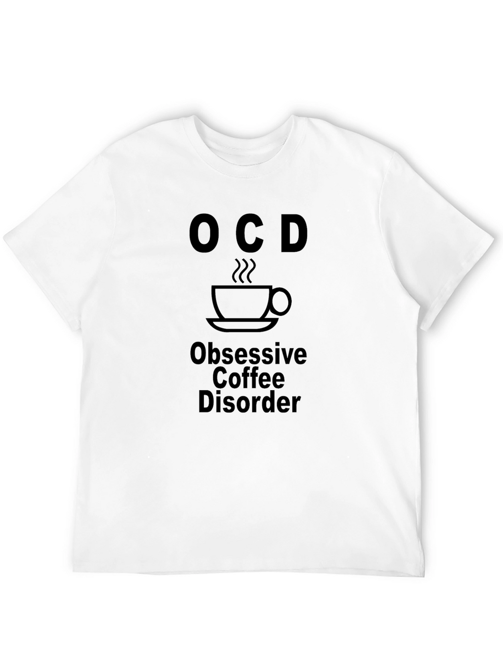 OCD Obsessive Coffee Disorder Black T-Shirt
