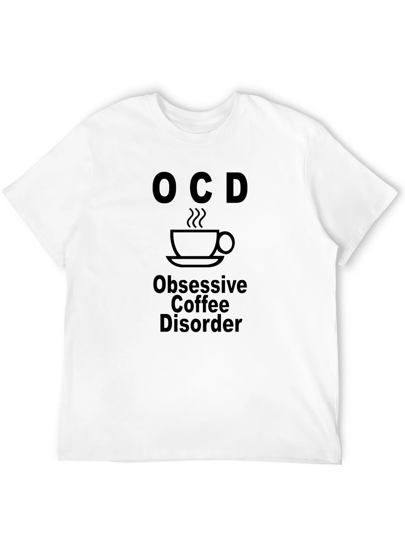 OCD Obsessive Coffee Disorder Black T-Shirt