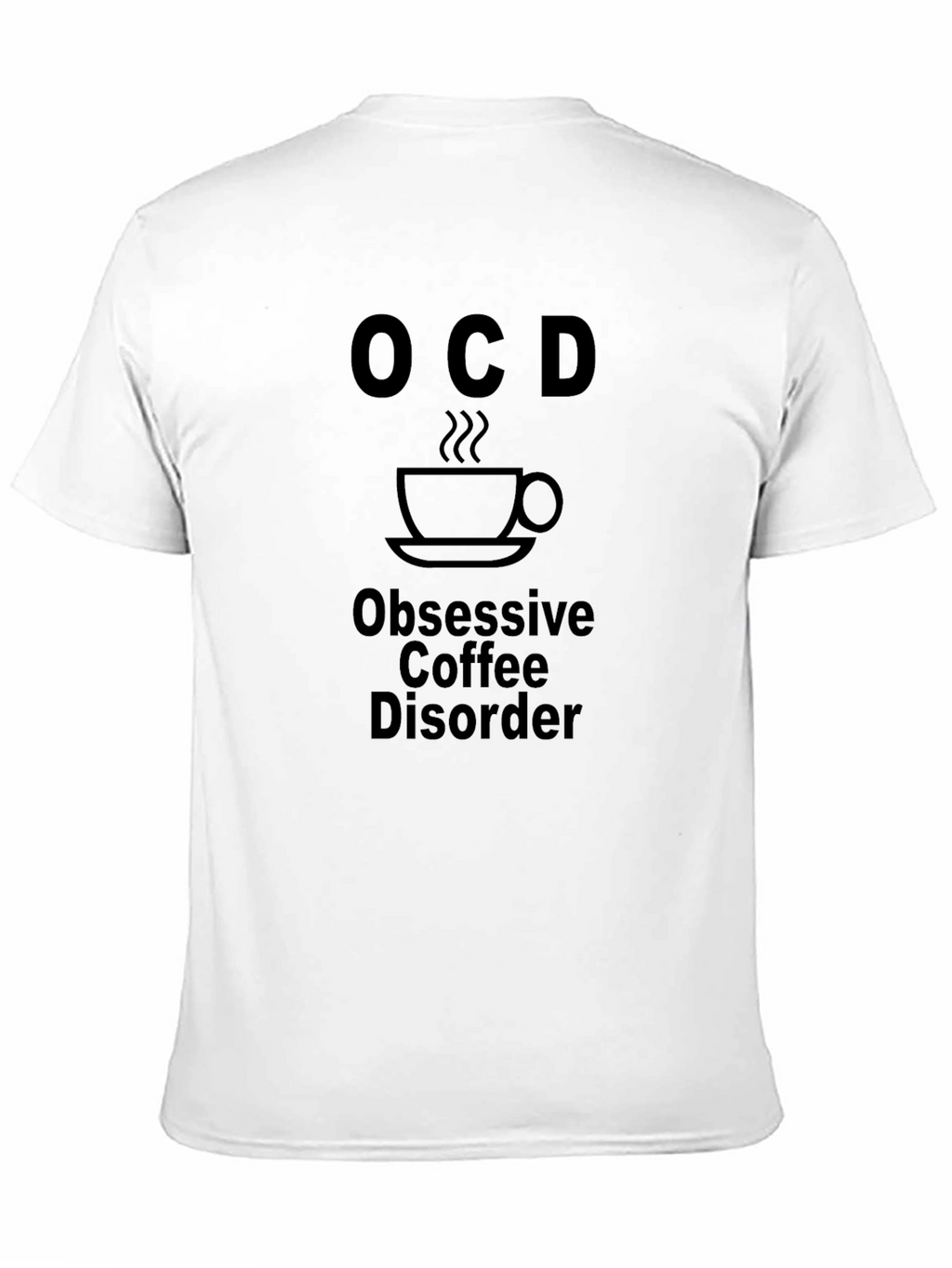 OCD Obsessive Coffee Disorder Black T-Shirt