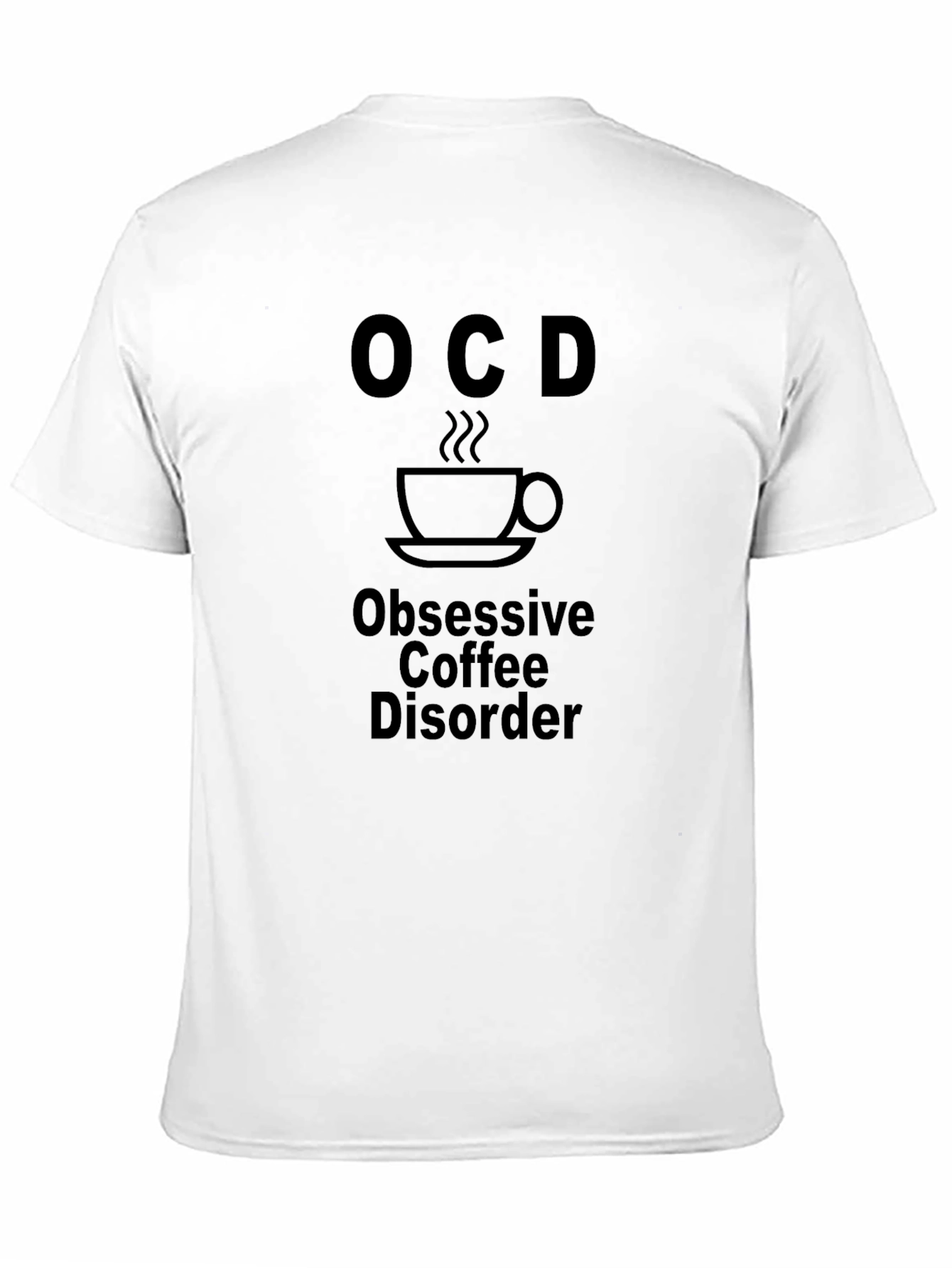 OCD Obsessive Coffee Disorder Black T-Shirt
