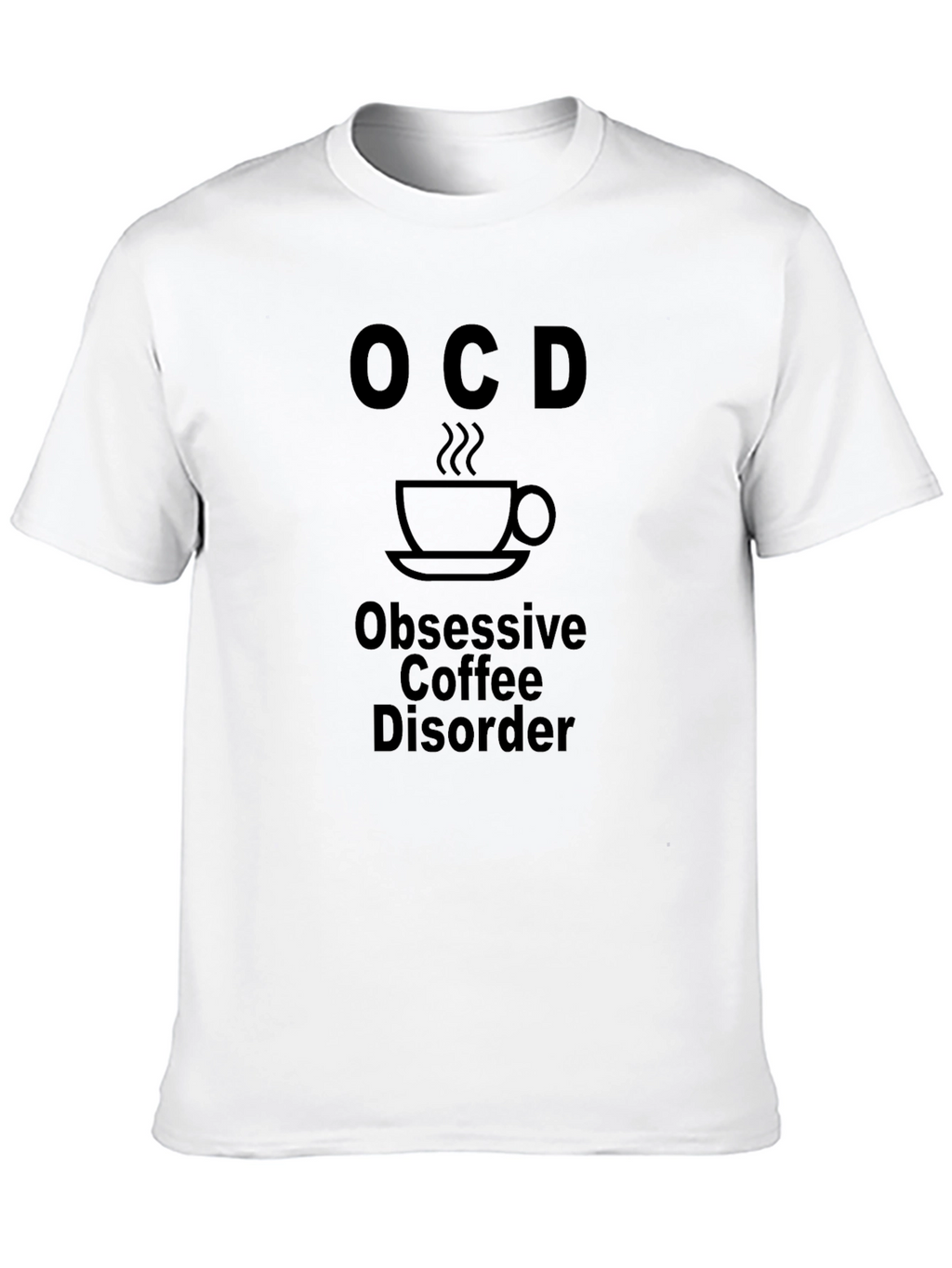 OCD Obsessive Coffee Disorder Black T-Shirt