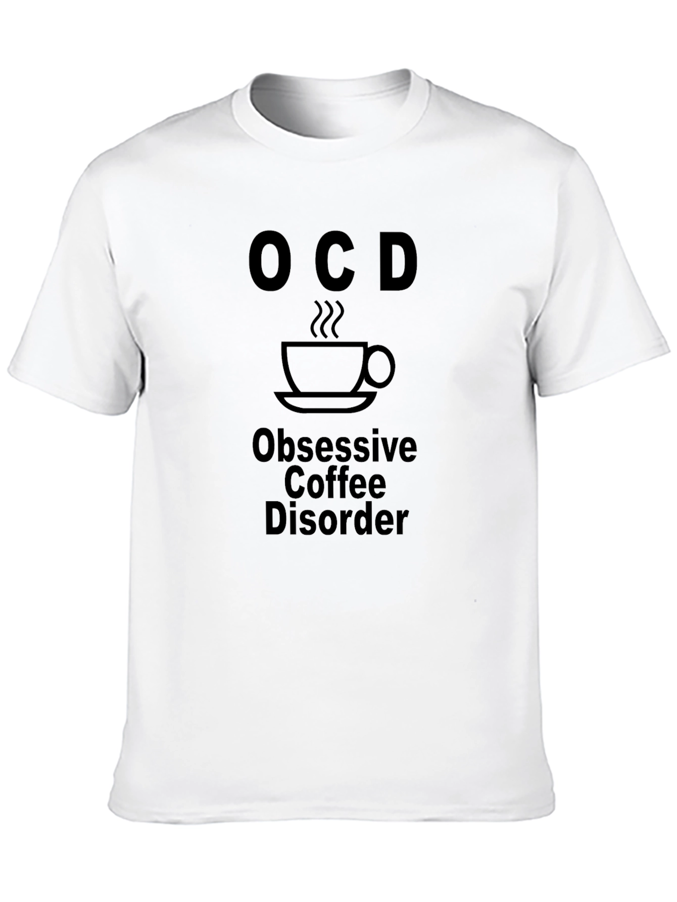 OCD Obsessive Coffee Disorder Black T-Shirt