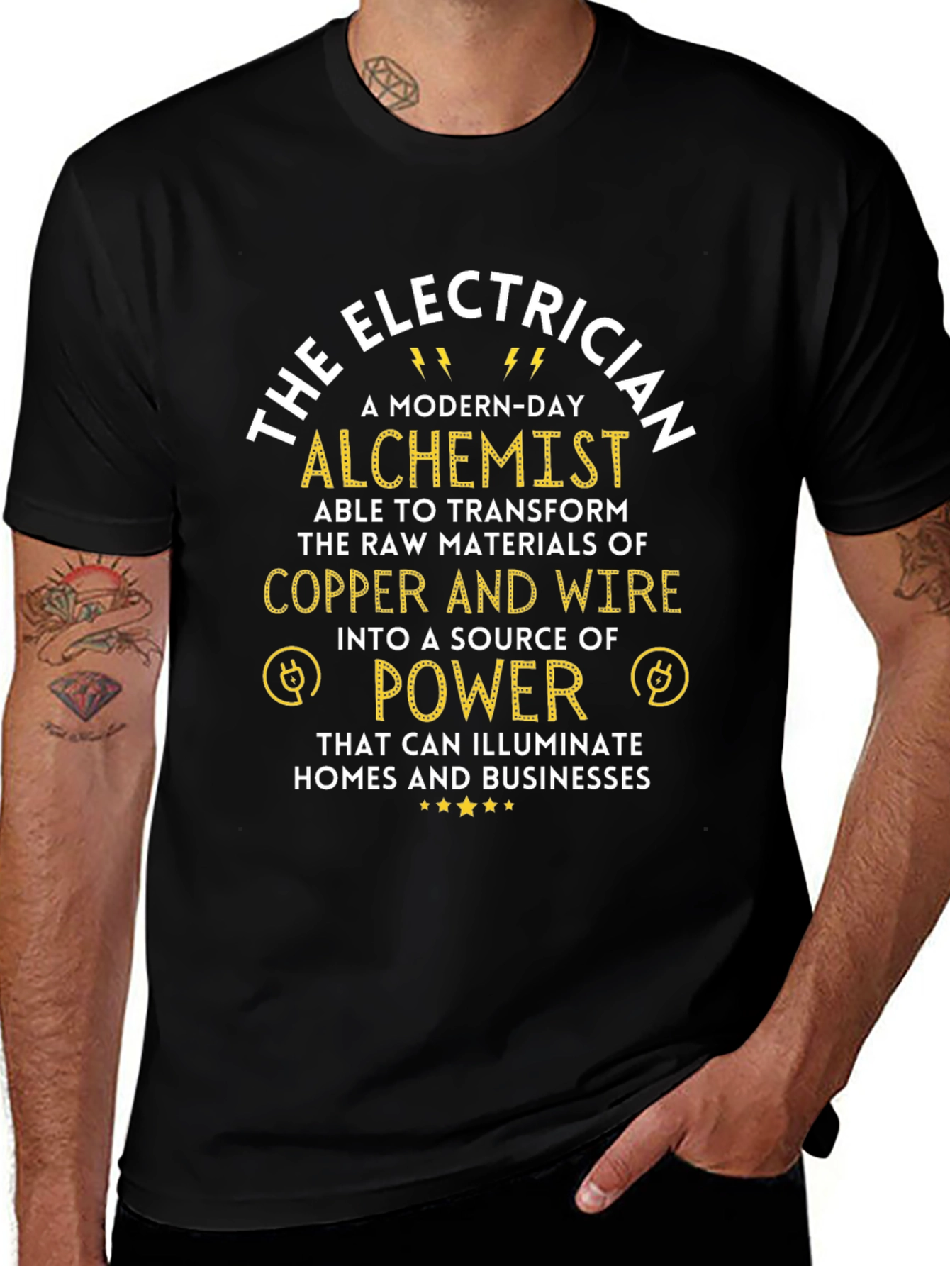 Electrician Alchemist Graphic T-Shirt