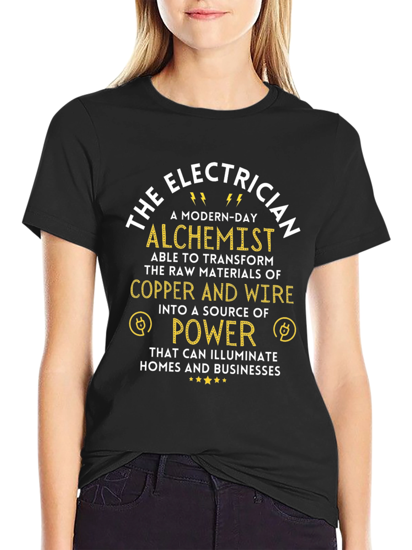 Electrician Alchemist Graphic T-Shirt