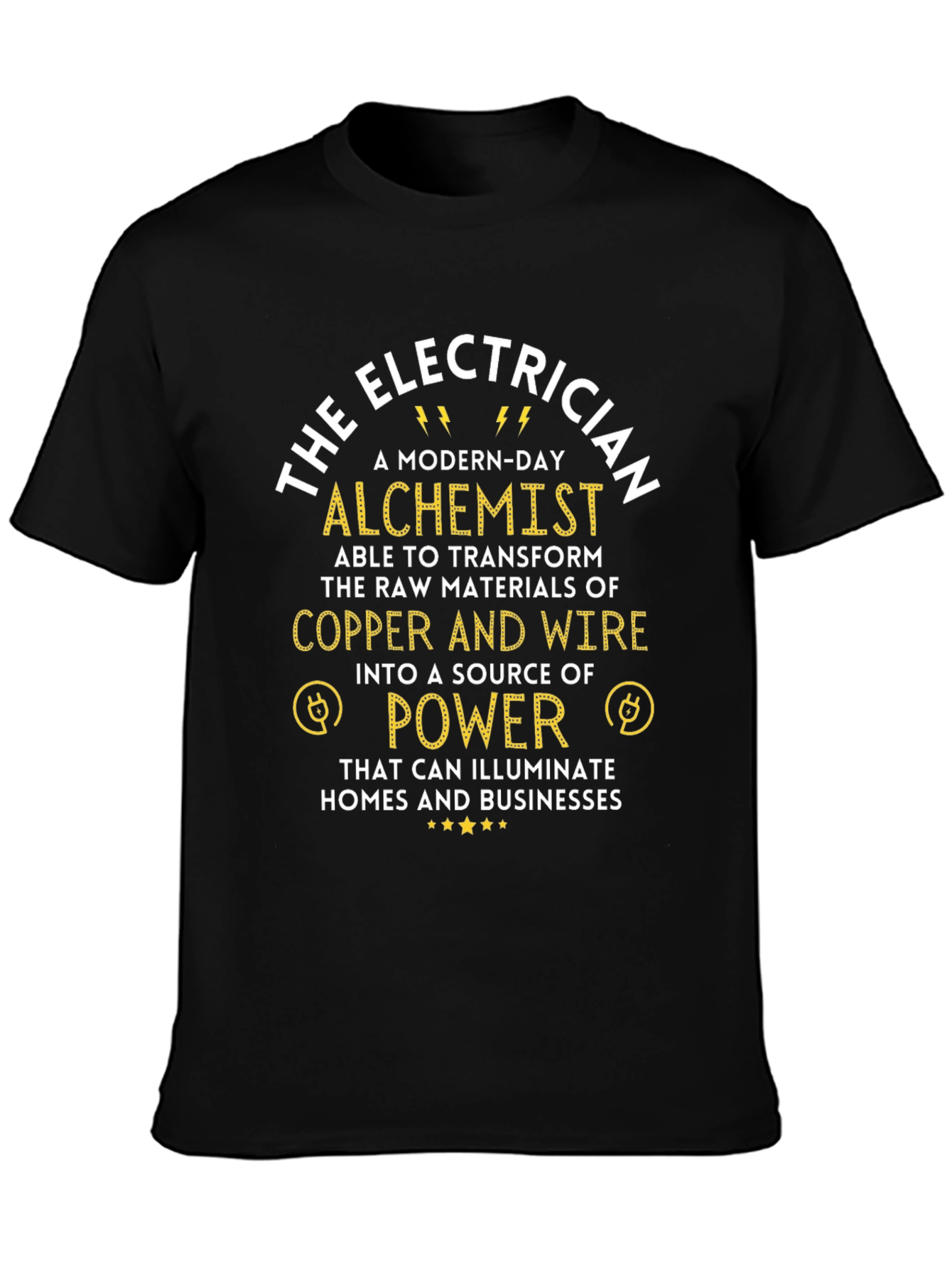 Electrician Alchemist Graphic T-Shirt