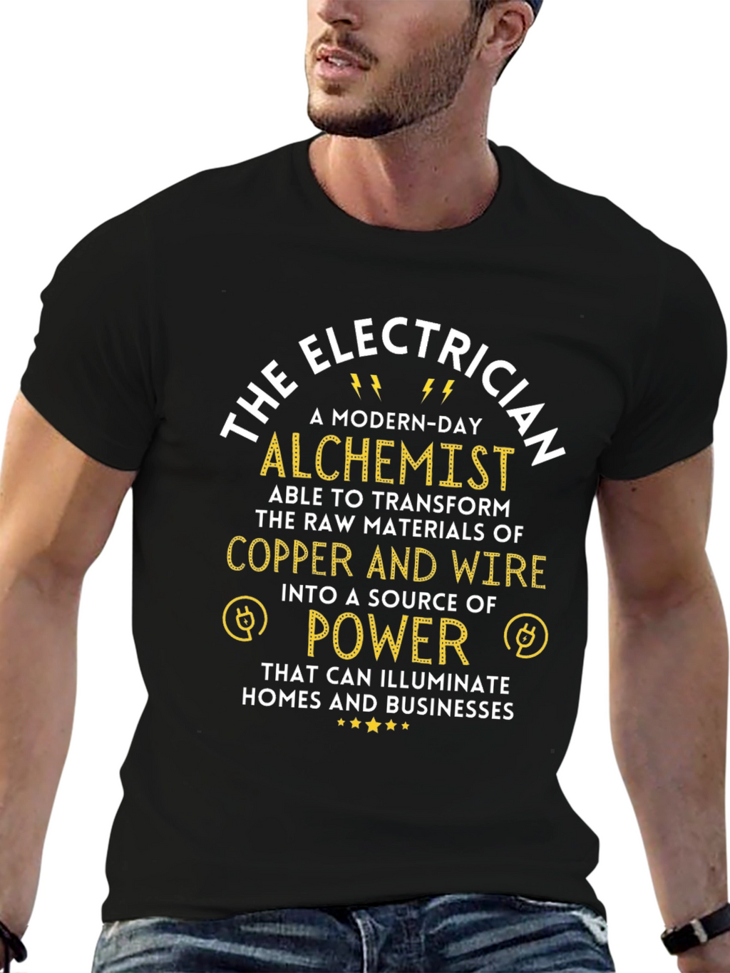 Electrician Alchemist Graphic T-Shirt