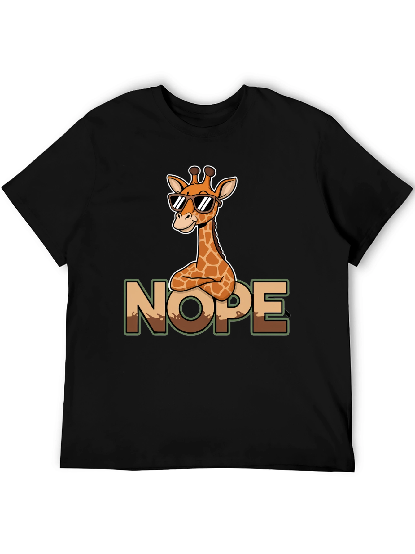Cool Giraffe Nope T-Shirt - Funny Graphic Tee