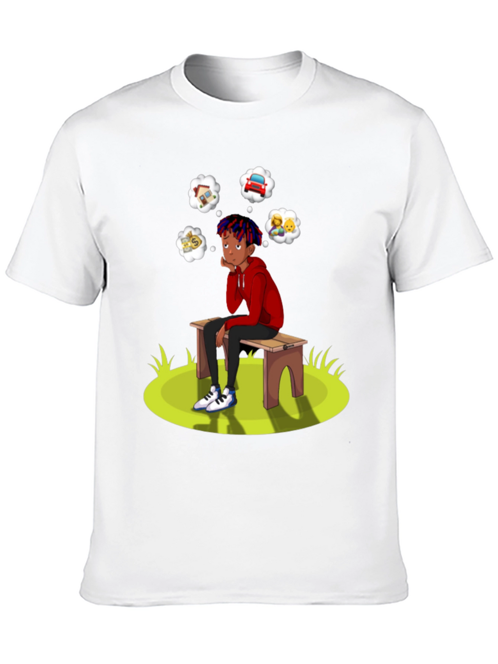 Dreamer T-Shirt Black Cotton Blend Unique Design