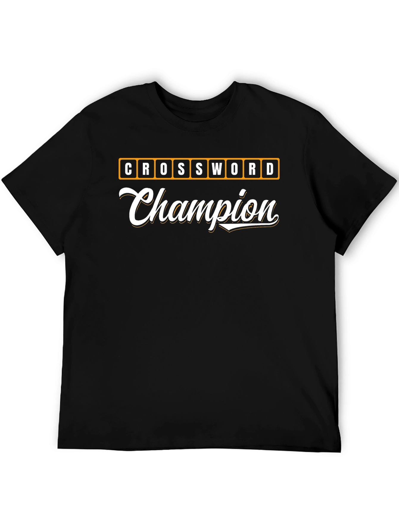 Crossword Champion Graphic T-Shirt - Word Game Tee