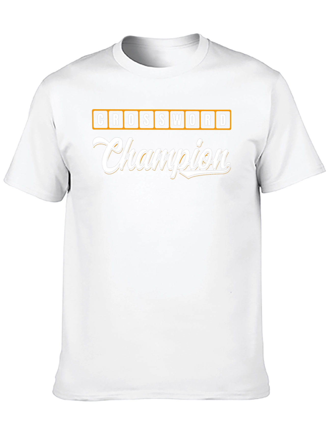 Crossword Champion Graphic T-Shirt - Word Game Tee