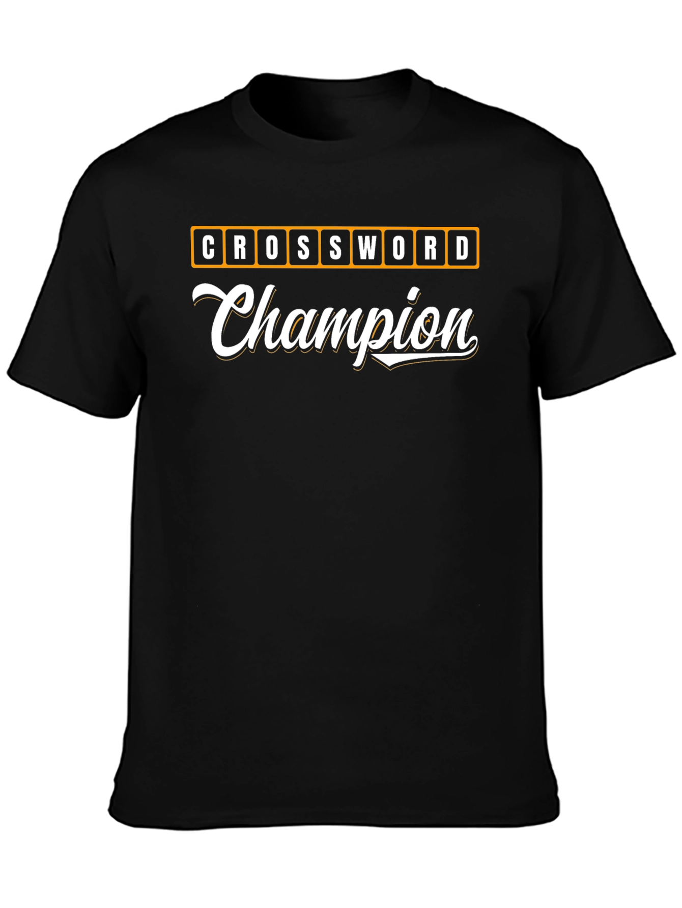 Crossword Champion Graphic T-Shirt - Word Game Tee
