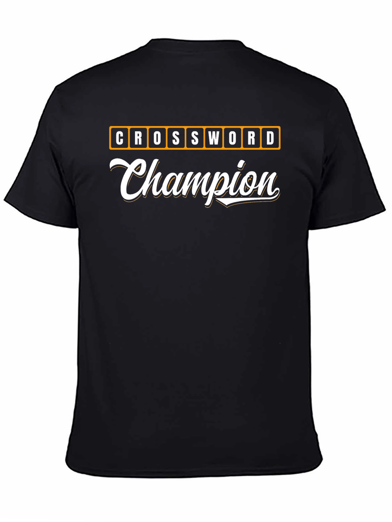 Crossword Champion Graphic T-Shirt - Word Game Tee