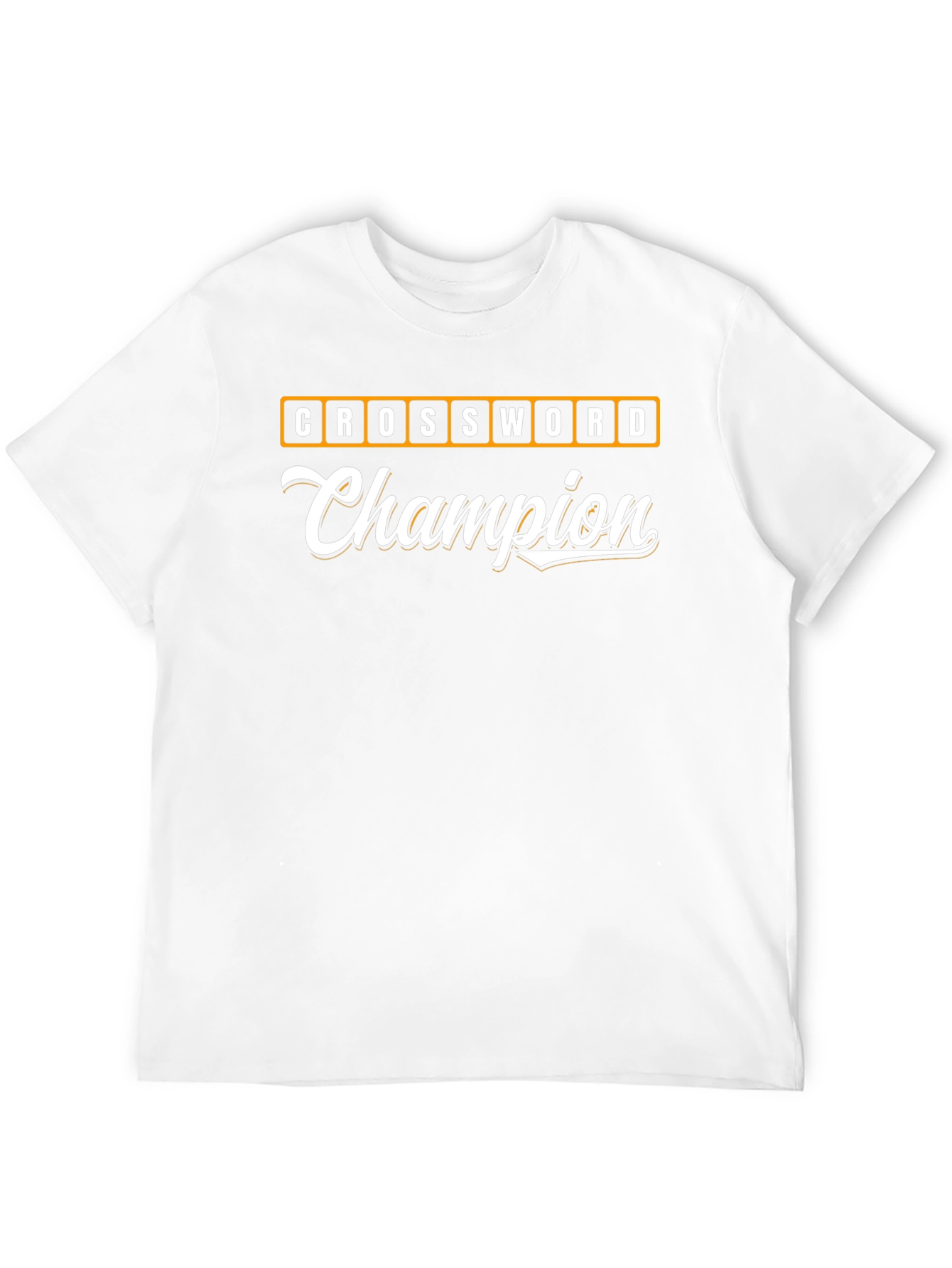 Crossword Champion Graphic T-Shirt - Word Game Tee